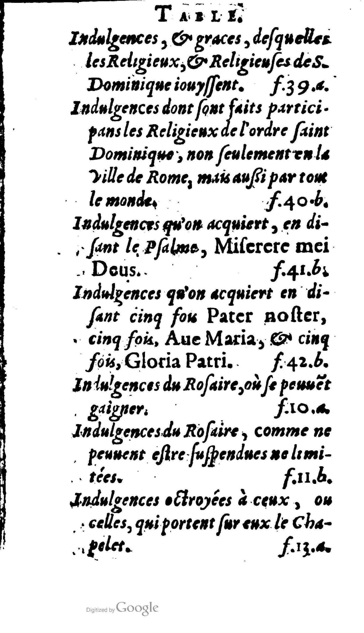1604 - Jean Le Bouc - Trésor des indulgences du Saint Rosaire - BM Lyon 1604 - Jean Le Bouc - Trésor des indulgences du Saint Rosaire - BM Lyon