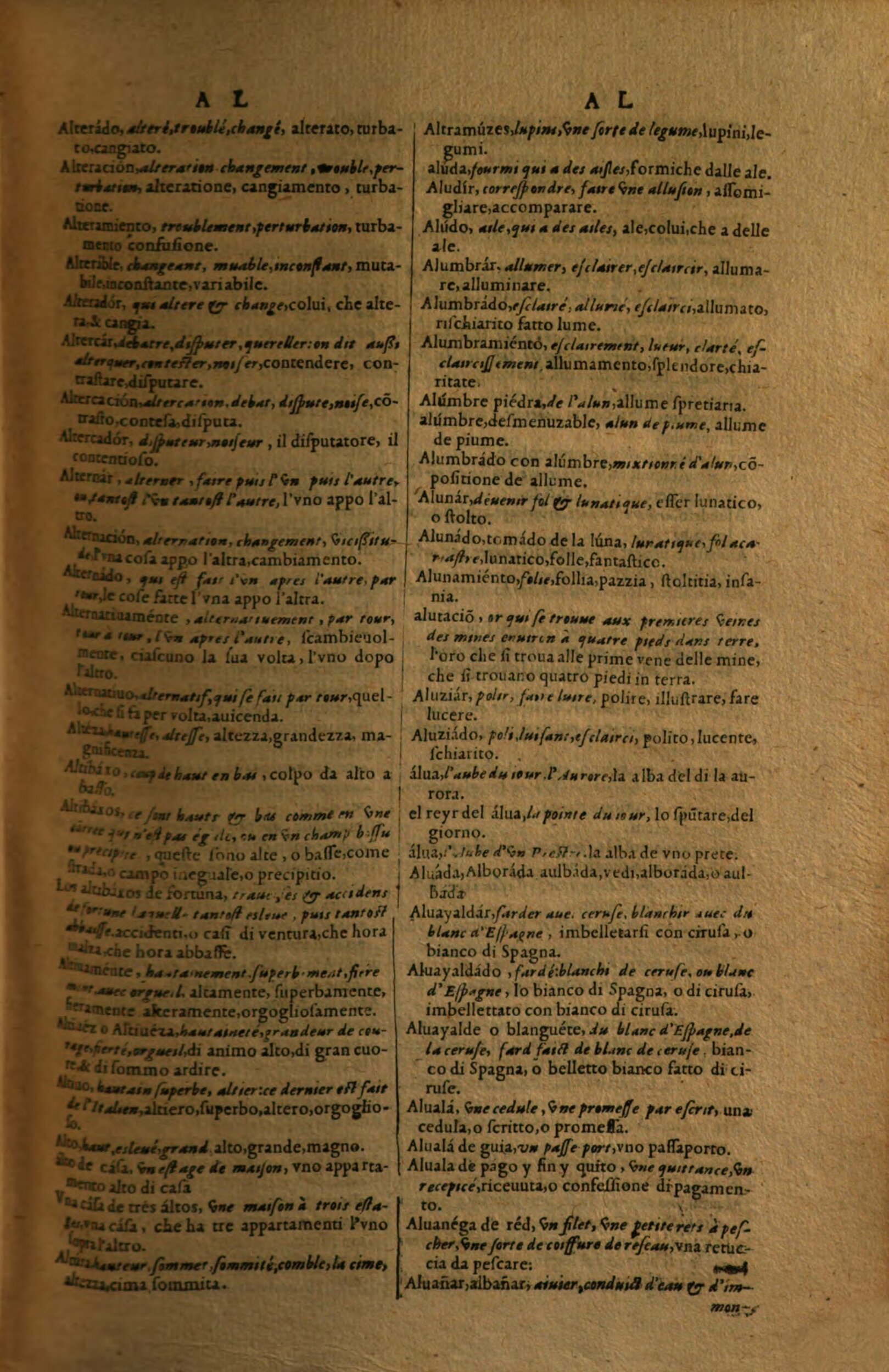1617 - Samuel Crespin - Trésor des trois langues espagnole, française et italienne (Première partie) - Regensburg