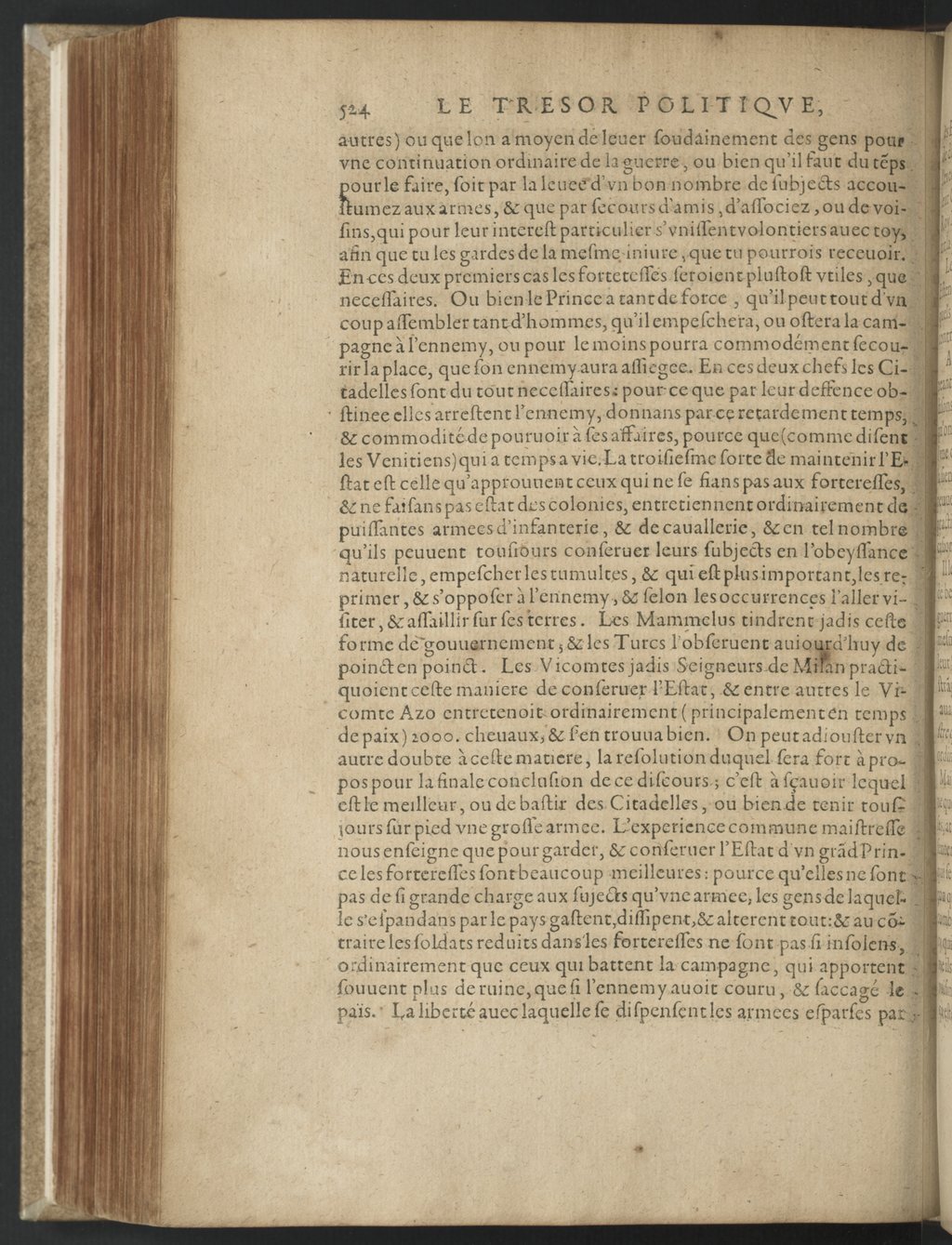 1608 - Nicolas Du Fossé - Trésor politique - BnF Tolbiac