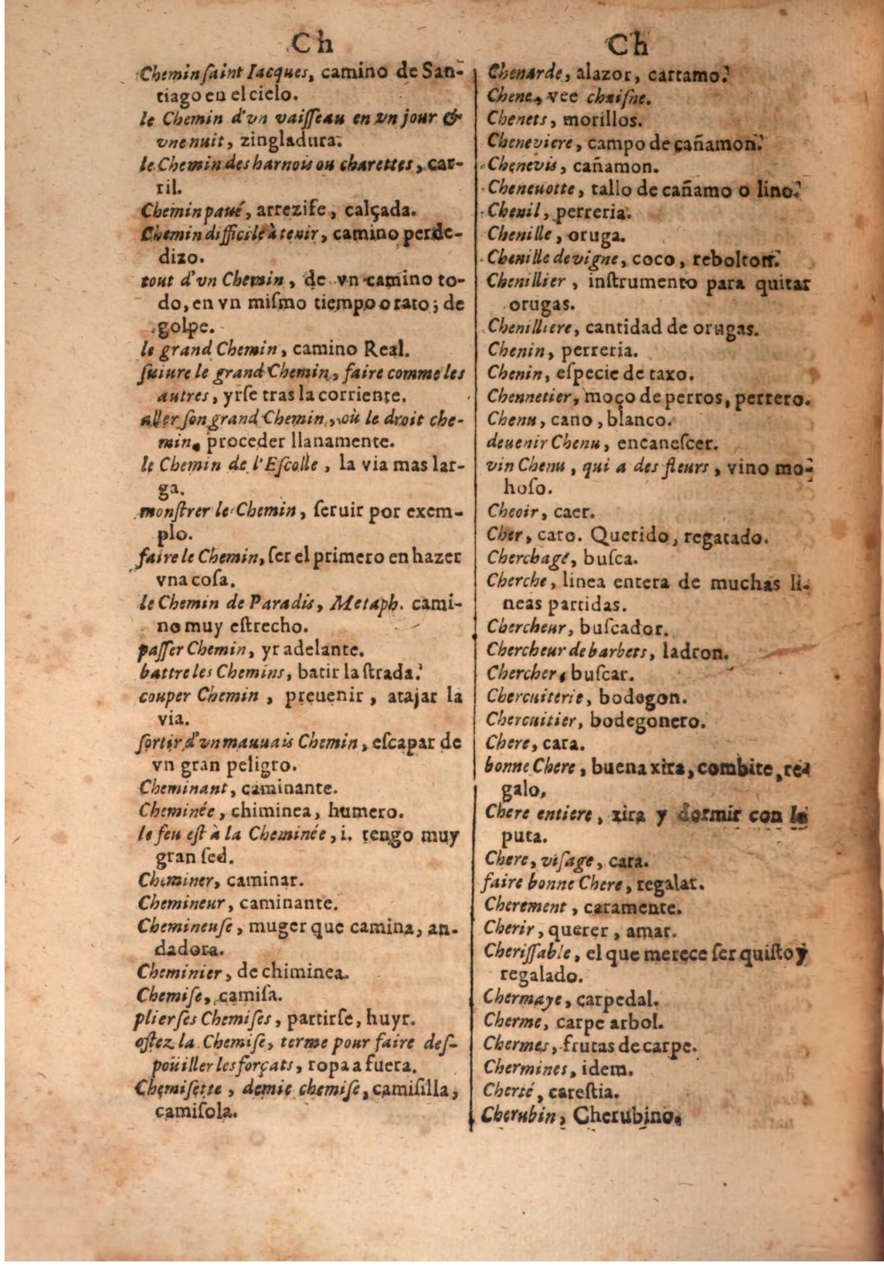 1645 - A. de Sommaville et A. Courbé - Trésor des deux langues espagnole et française (Seconde partie) - BSB Munich