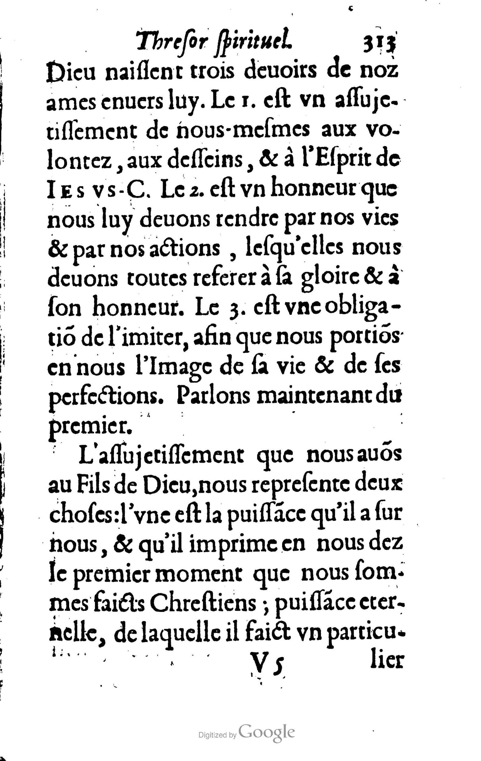 1633 - François Waudré - Trésor spirituel contenant les excellences du christianisme - BM Lyon