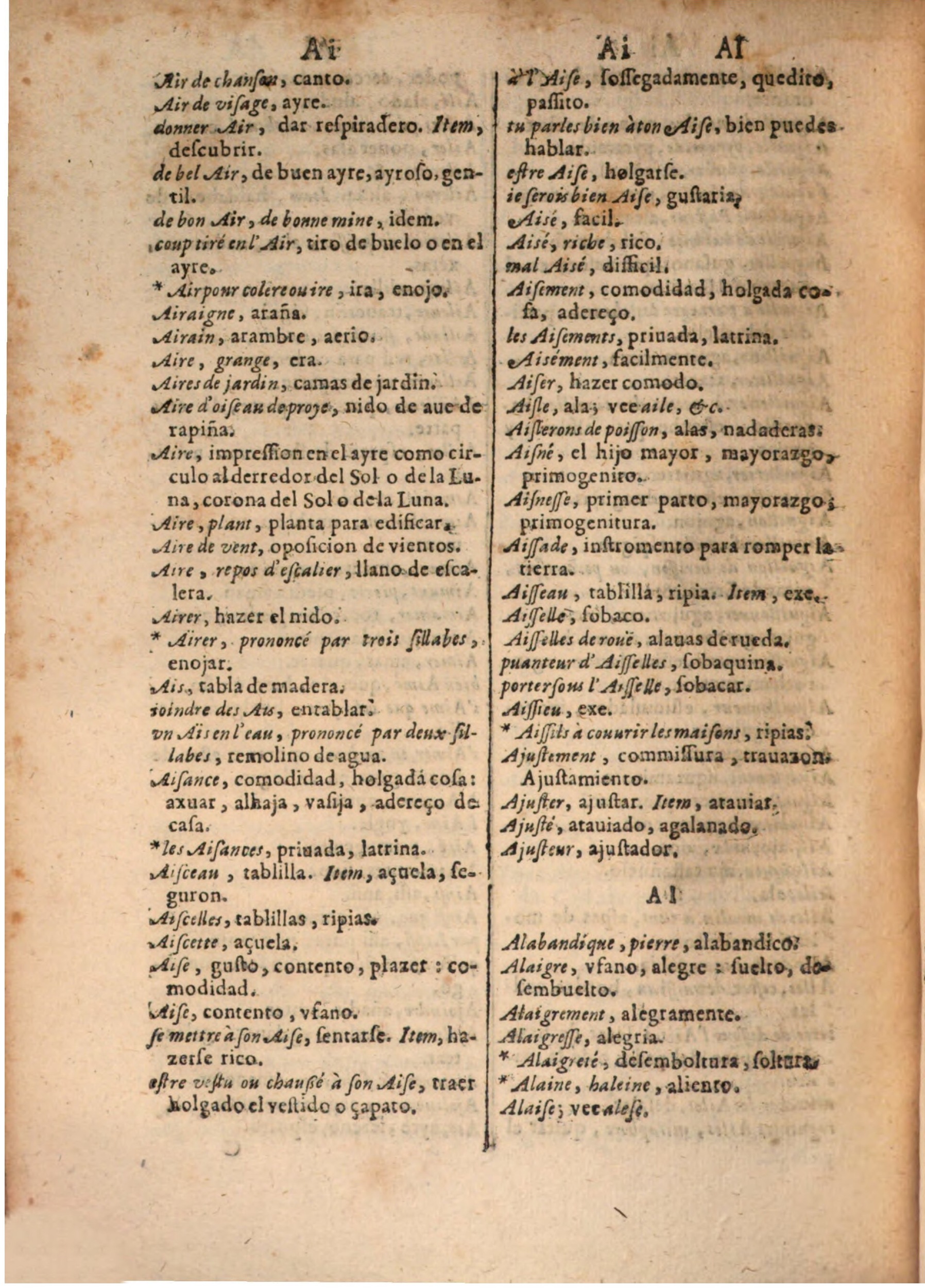 1645 - A. de Sommaville et A. Courbé - Trésor des deux langues espagnole et française (Seconde partie) - BSB Munich