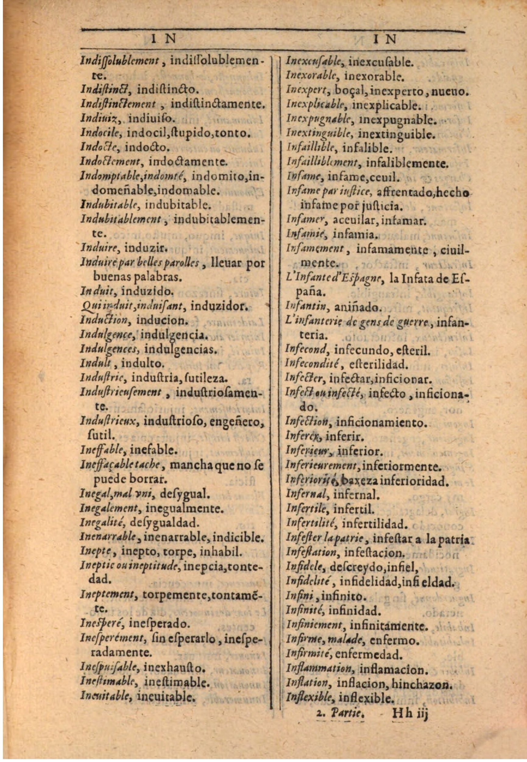 1607 - Marc Orry - Trésor des deux langues espagnole et française (Seconde partie) - BSB Munich