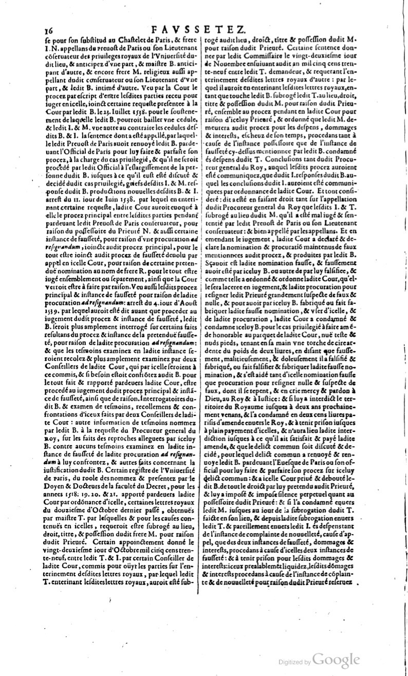 1629 - Veuve Nicolas Buon - Trésor du droit français (29620 T. 2) - BM Lyon