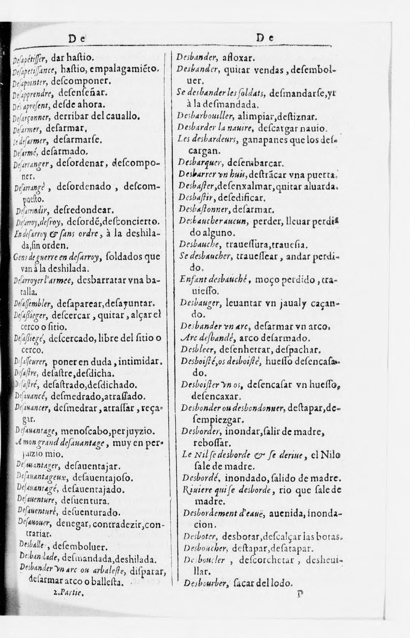 1616 - Veuve Marc Orry - Trésor des deux langues espagnole et française (Seconde partie) - BnF 1616 - Veuve Marc Orry - Trésor des deux langues espagnole et française (Seconde partie) - BnF