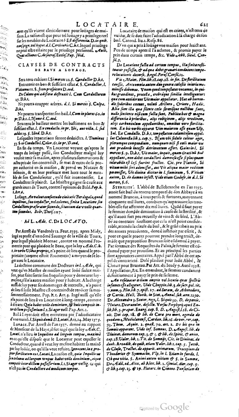 1629 - Veuve Nicolas Buon - Trésor du droit français (29620 T. 2) - BM Lyon