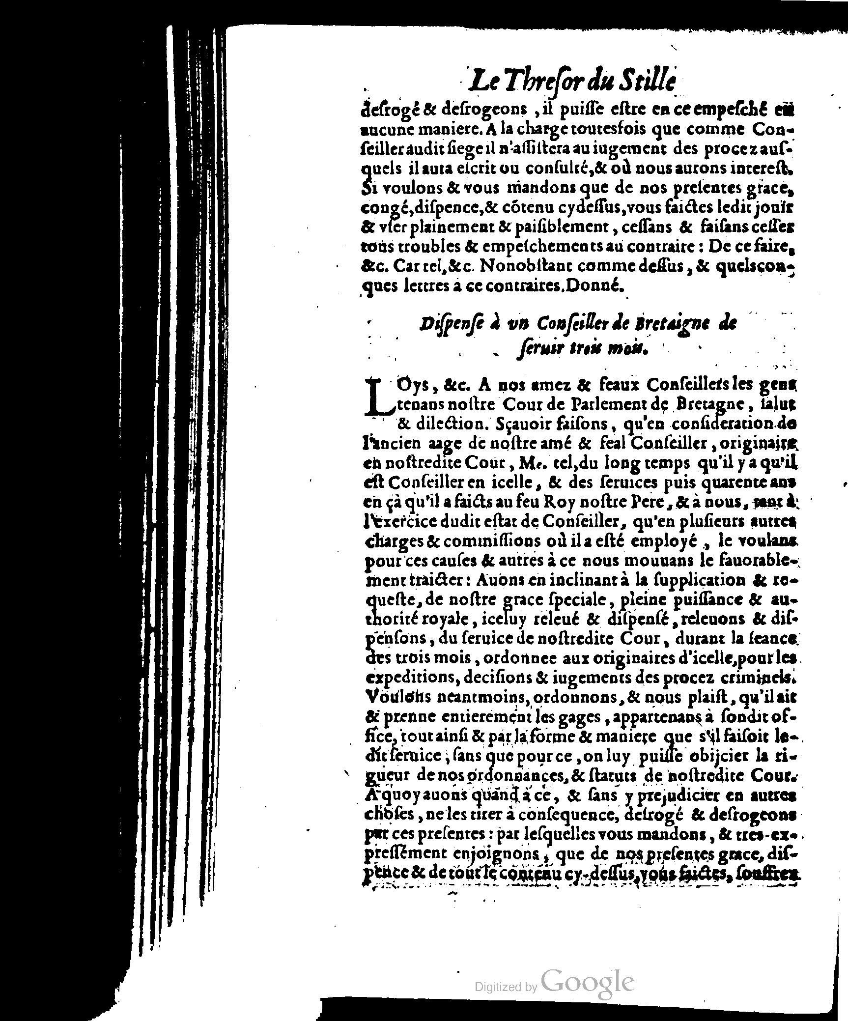 1614 - Jean Richer - Trésor du nouveau style et protocole de la chancellerie de France - BSB Munich