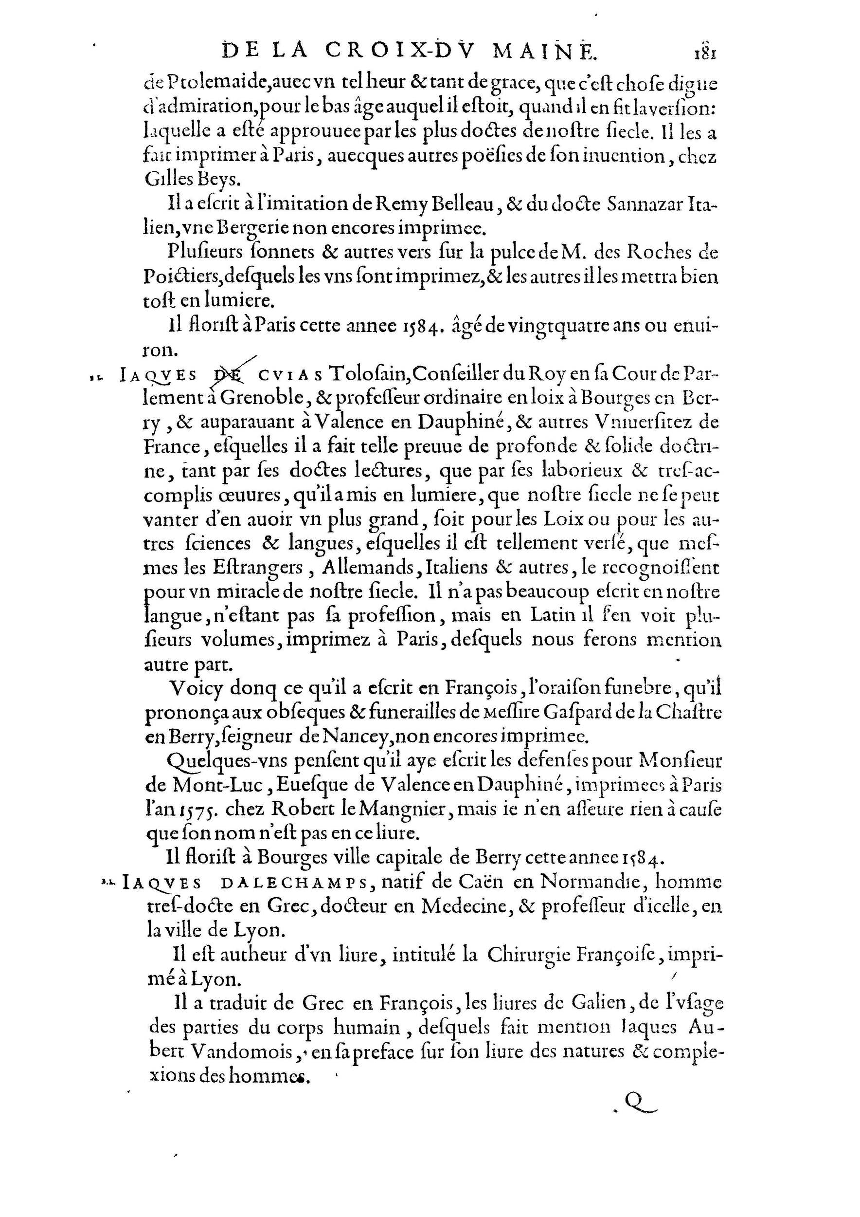 1584 - Abel L&#039;Angelier - Bibliothèques françaises - BnF