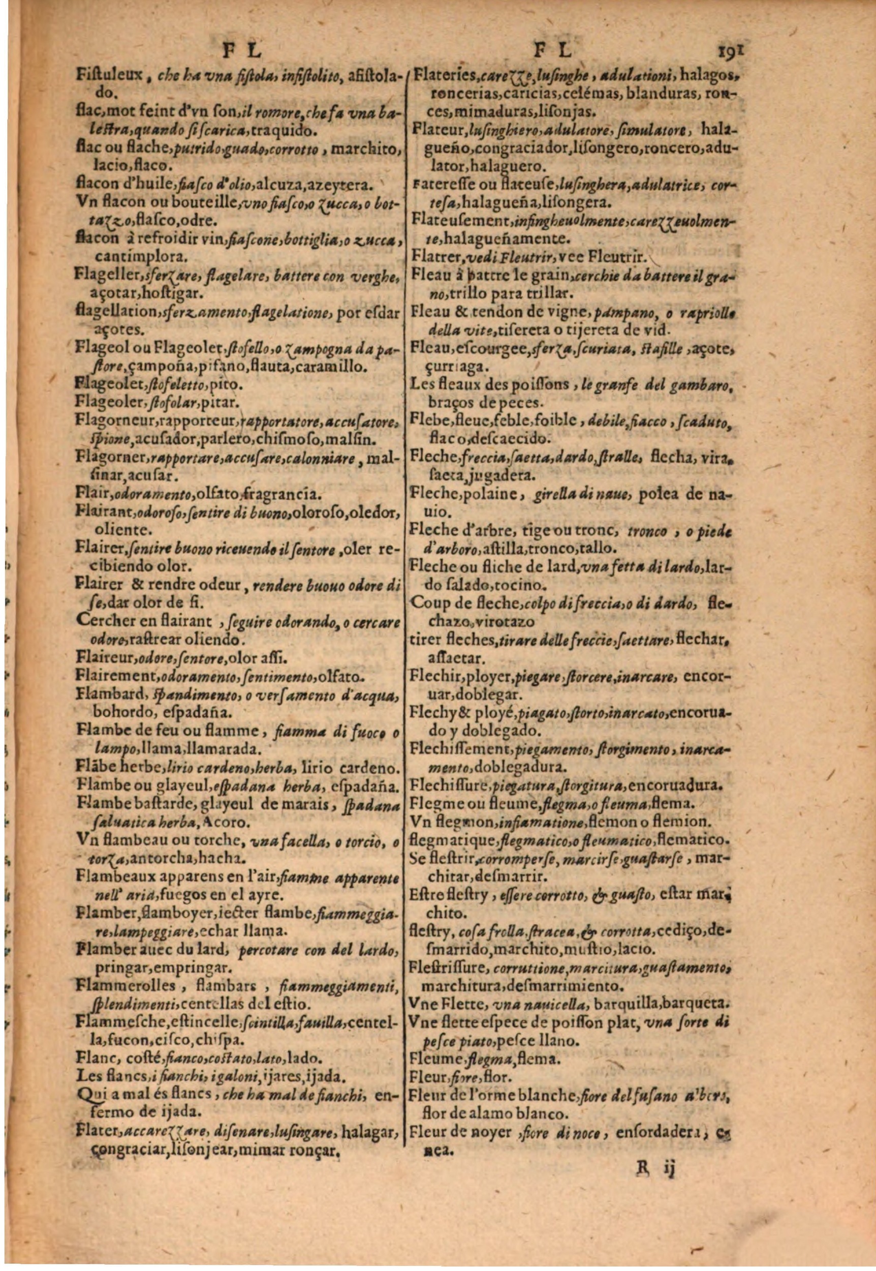 1616 - Pierre de la Rovière - Trésor des trois langues (Seconde partie) - BSB Munich