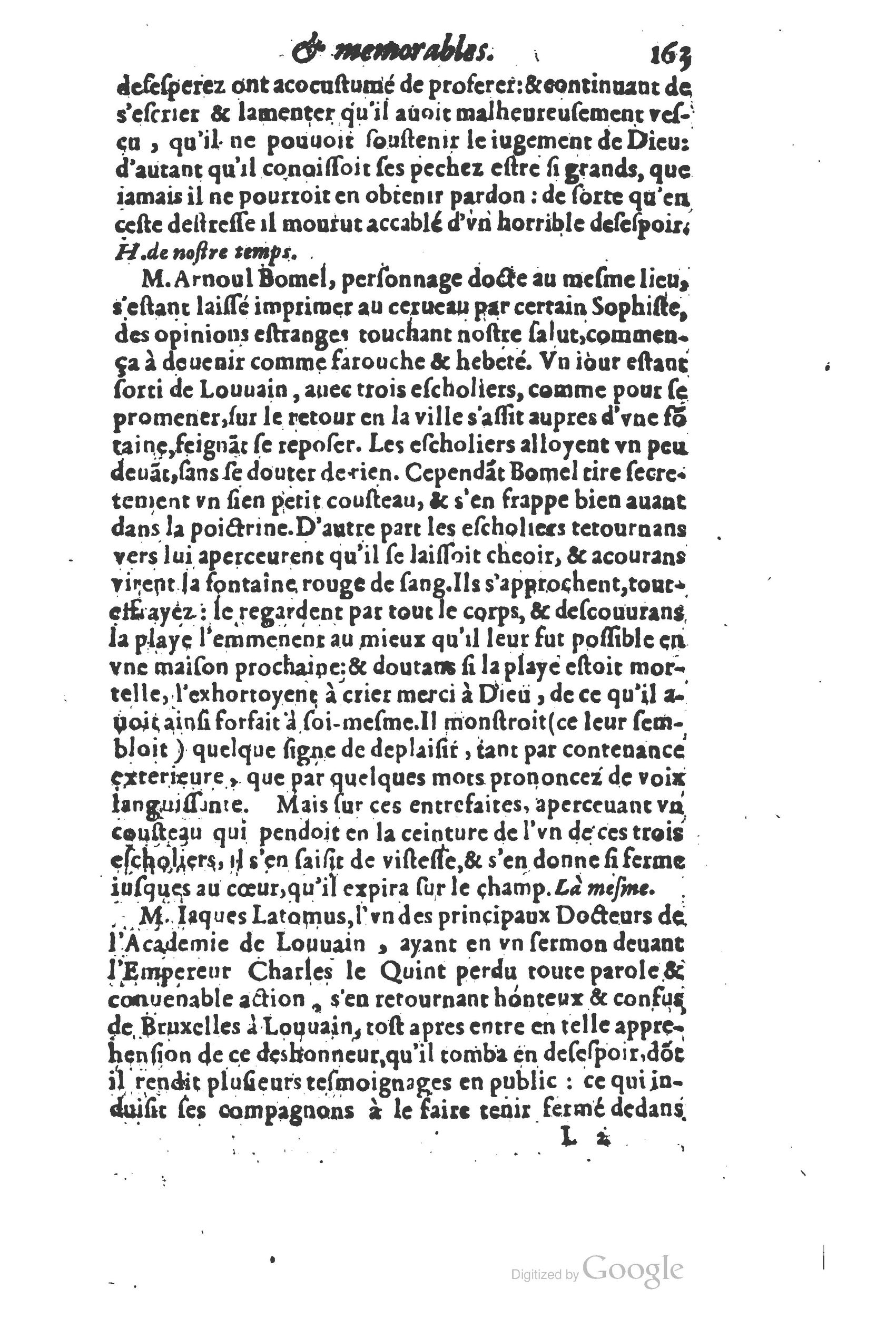 1610 - Paul Marceau - Trésor d’histoires admirables et mémorables - Princeton