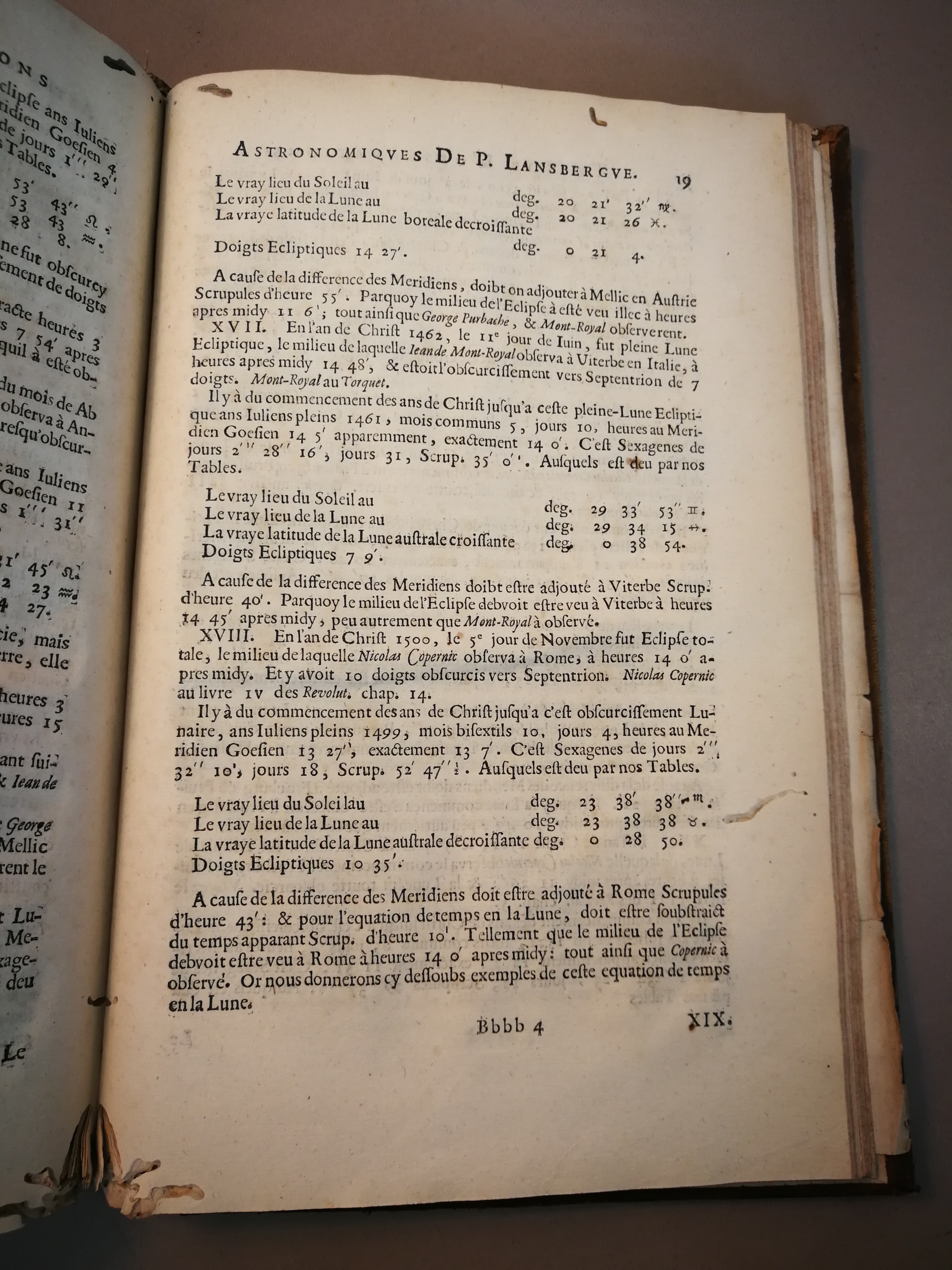 1633 - Zacharie Roman - Trésor d’observations astronomiques - BM Marseille