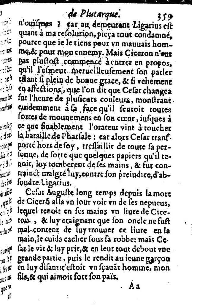 1611 - Pierre Rigaud - Trésor des vies de Plutarque - BM Lyon