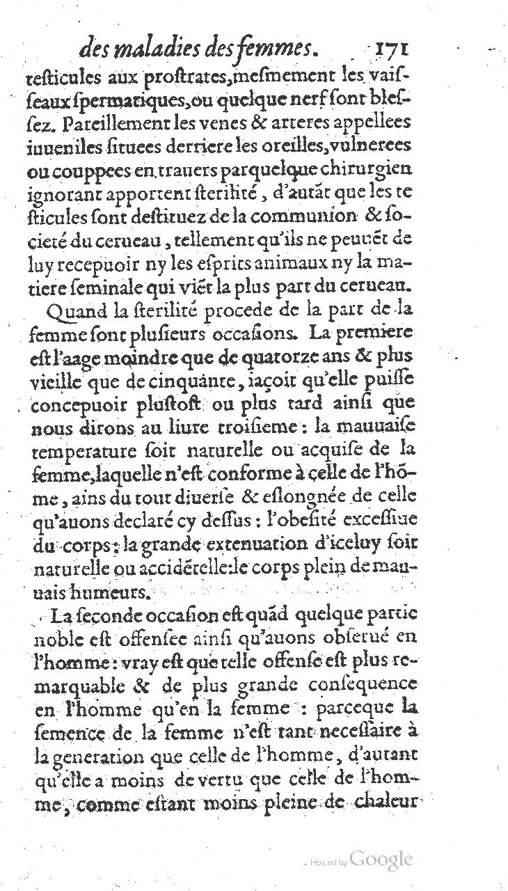 1585 - Jacques du Puis - Trésor des remèdes secrets pour les maladies des femmes - BnF