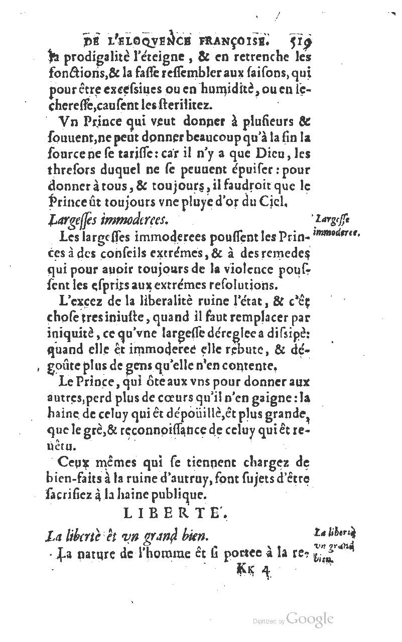 1610 - Louis Coste - Trésor de l’éloquence française (Seconde partie) - BM Lyon