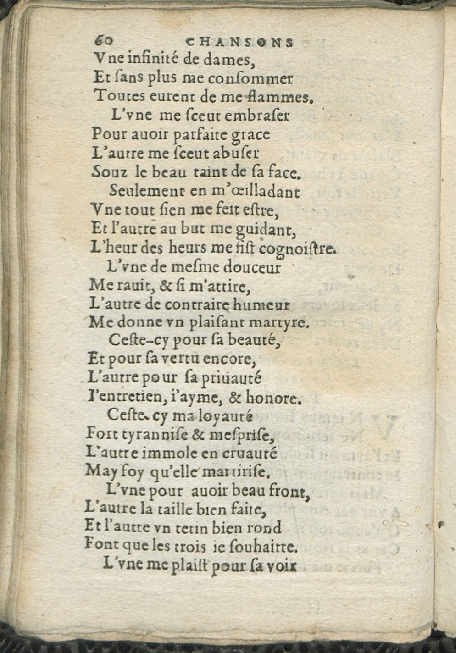1575 - Pierre Brenouzet - Trésor de tous les recueils de chansons, tant amoureuses, rustiques, que musicales - Det KLG Copenhague