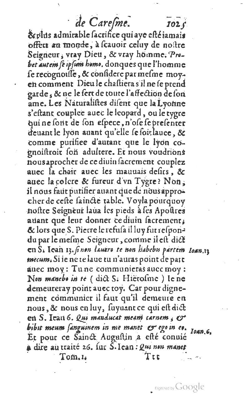 1607 - Nicolas Du Fossé - Trésor quadragésimal - T 01 - BM Lyon