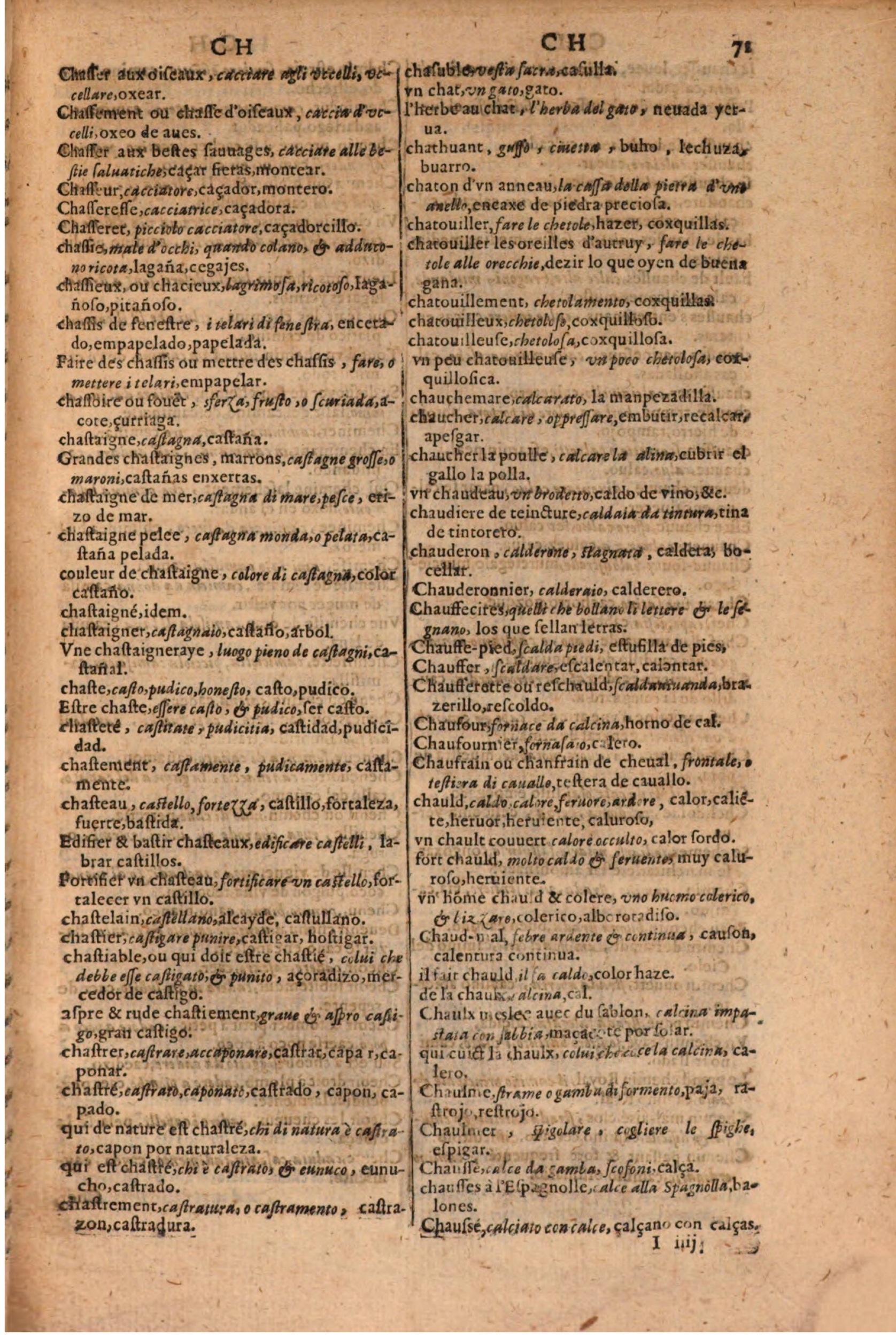 1616 - Pierre de la Rovière - Trésor des trois langues (Seconde partie) - BSB Munich