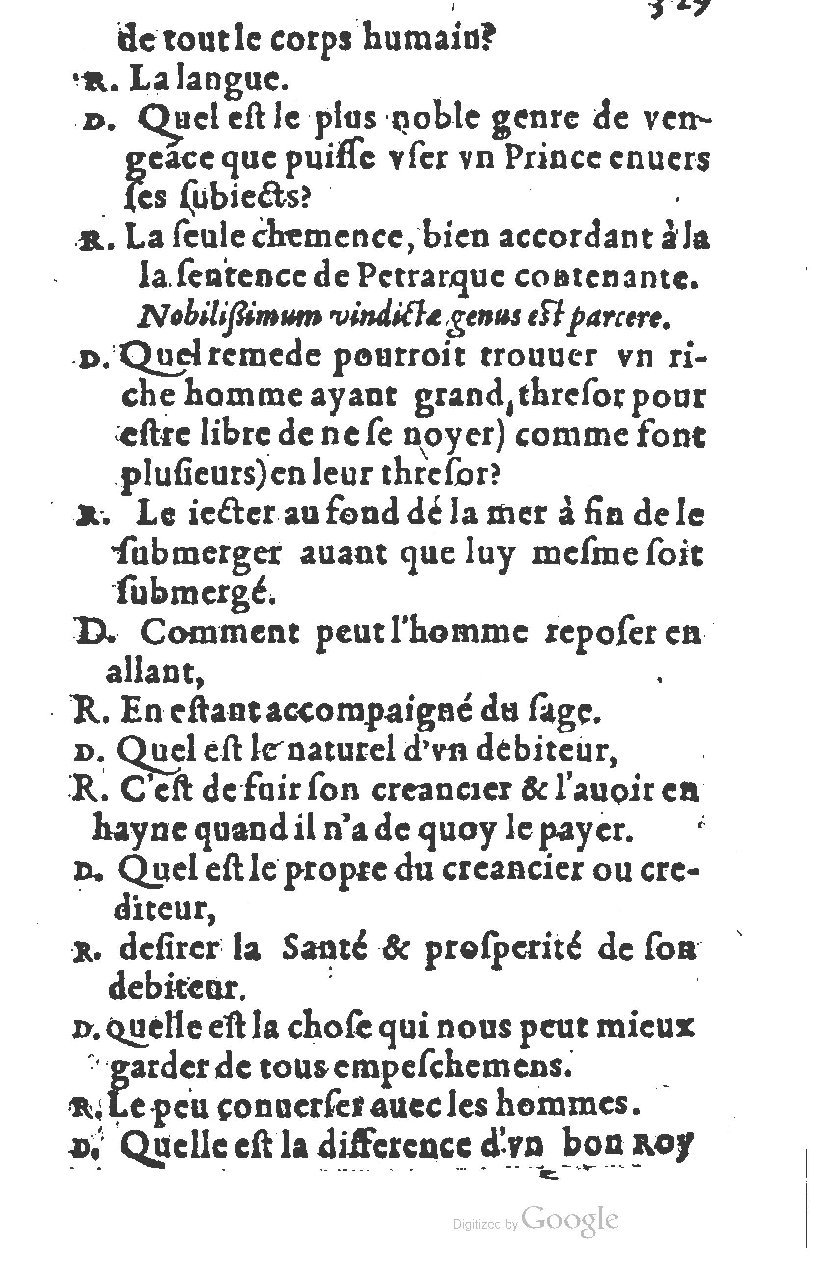 1581 - Nicolas Bonfons  - Trésor des sentences dorées - Princeton