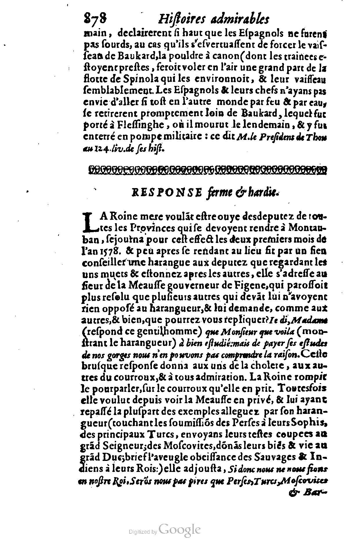 1628 - Jacques Crespin - Trésor d’histoires admirables et mémorables - BSB Munich