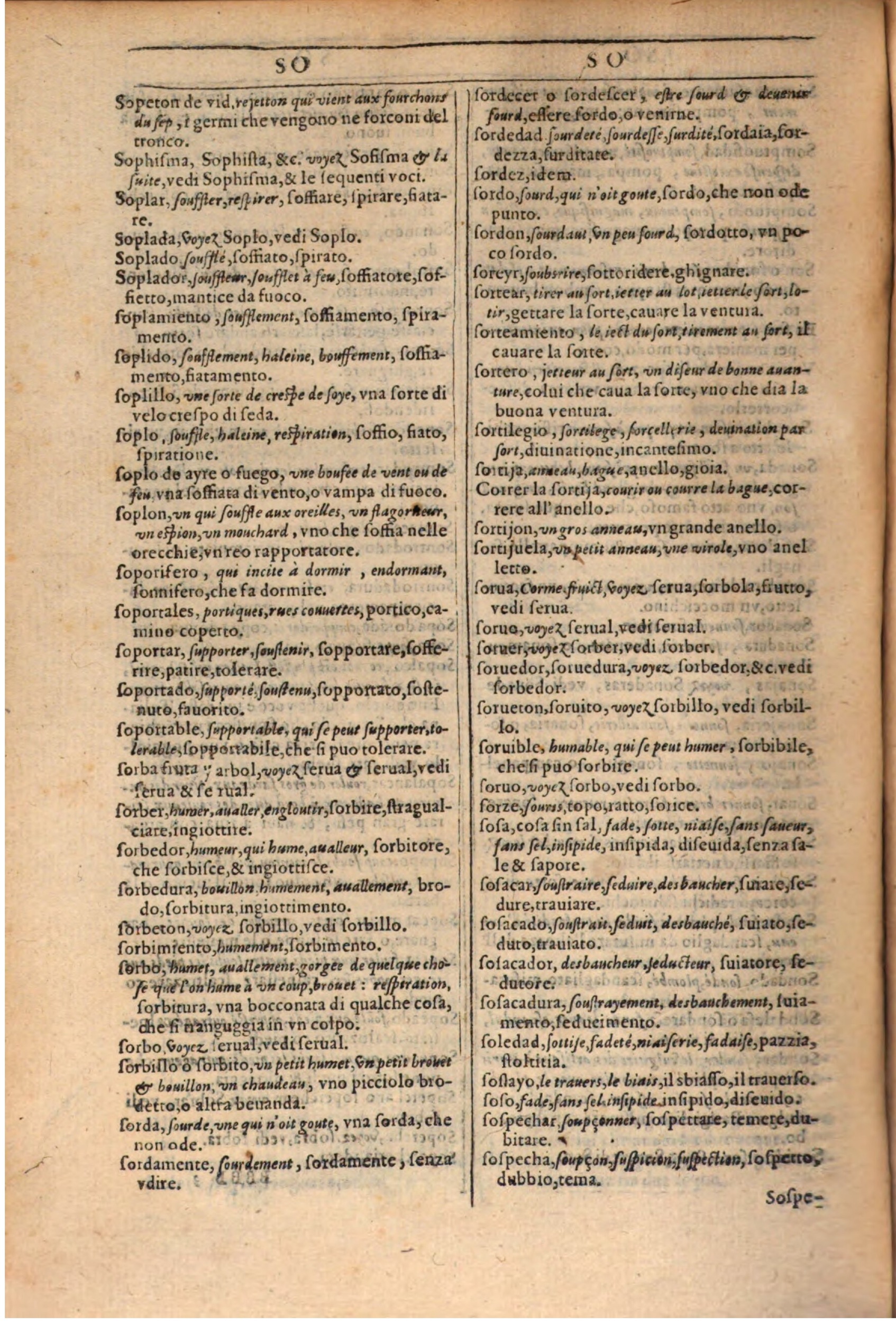 1609 - Philippe Albert et Alexandre Pernet - Trésor des trois langues française, italienne et espagnole (Première partie) - BSB Munich 1609 - Philippe Albert et Alexandre Pernet - Trésor des trois langues française, italienne et espagnole (Première partie) - BSB Munich