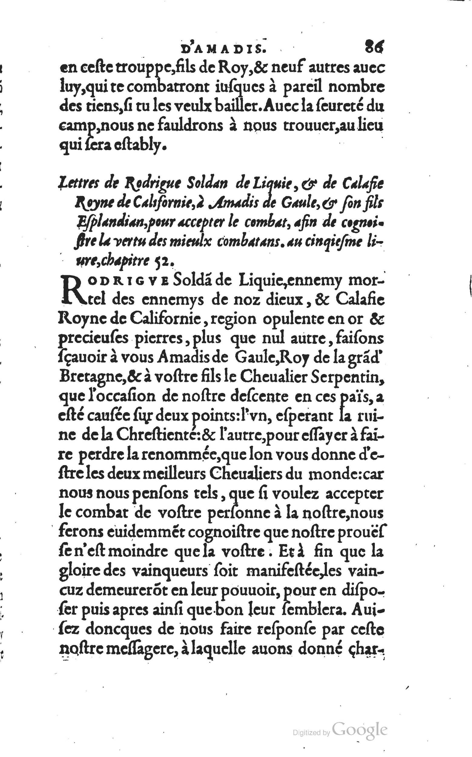 1560 - Vincent Sertenas et Gilles Robinot - Trésor des Amadis - British Library