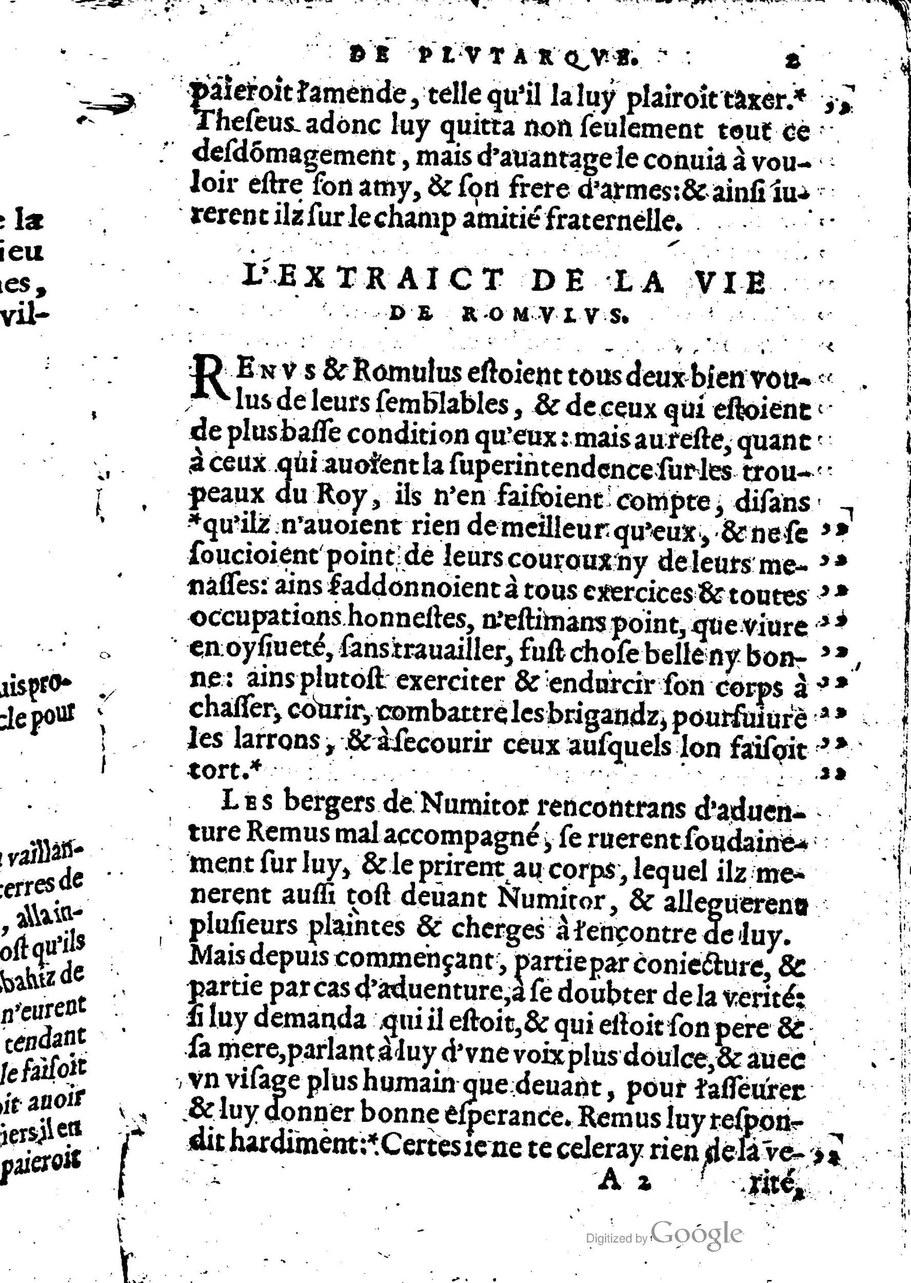 1568 - Willem Silvius - Trésor des vies de Plutarque - Anvers Plantin-Moretus