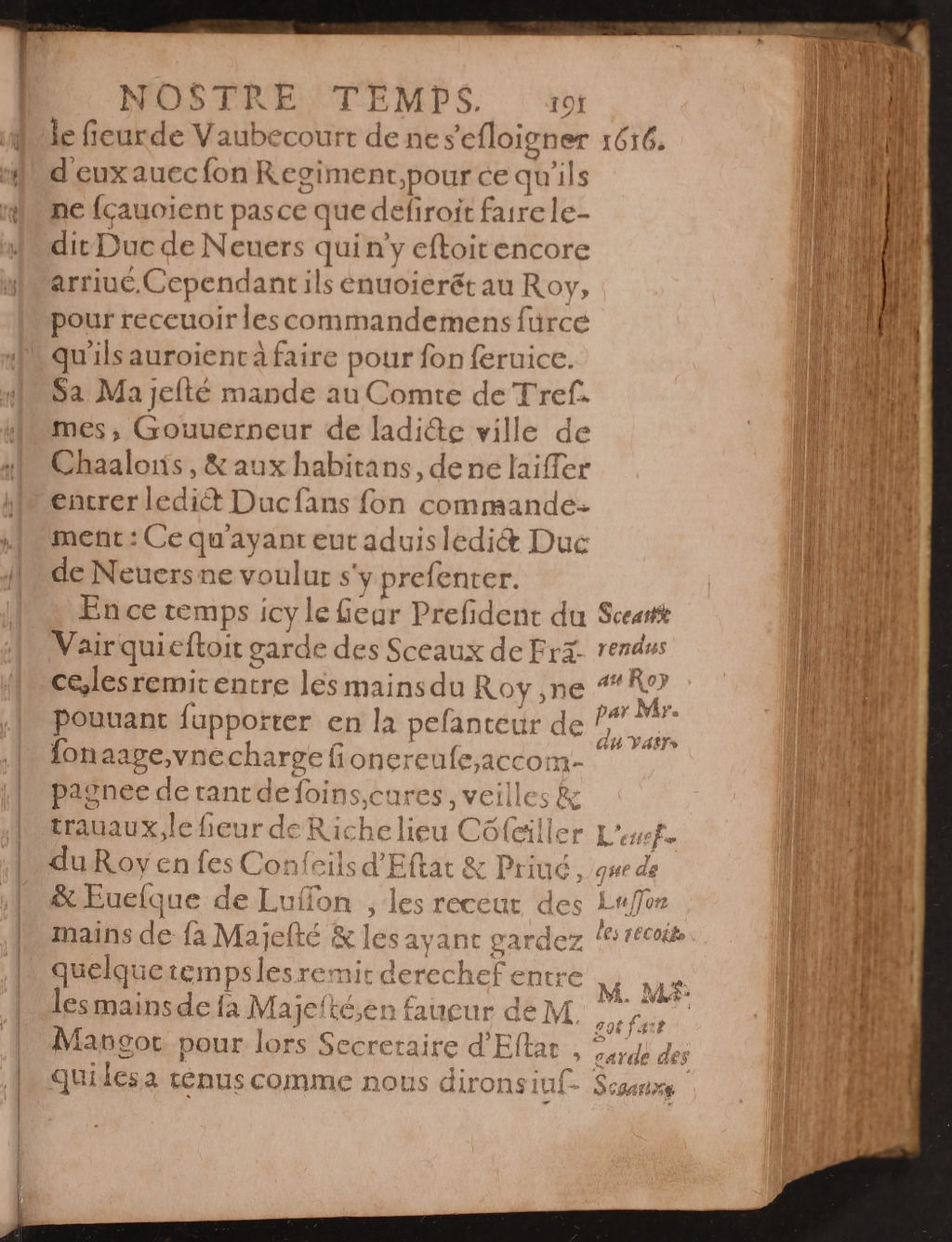 1626 - Joseph Bouillerot - Trésor de l’histoire générale de notre temps - BnF Arsenal
