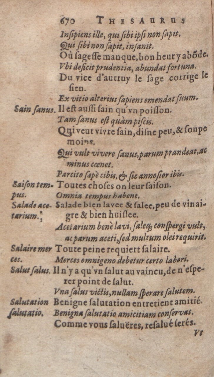 1612 - Dominicus Custos - Trésor des proverbes français - Bibliopol-Olomuc 1612 - Dominicus Custos - Trésor des proverbes français - Bibliopol-Olomuc