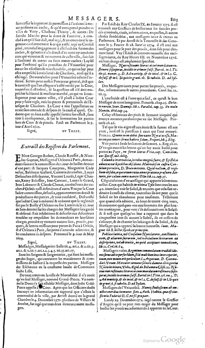 1629 - Veuve Nicolas Buon - Trésor du droit français (29620 T. 2) - BM Lyon