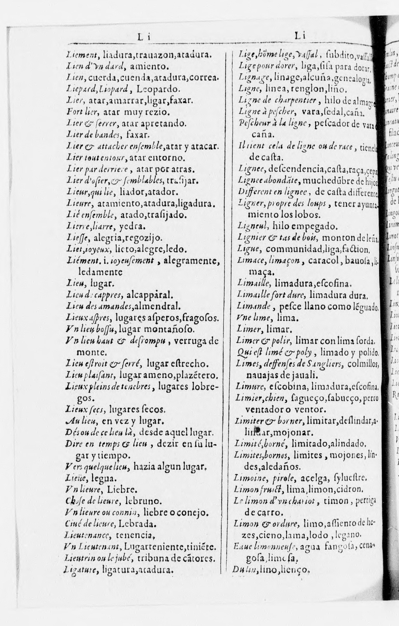1616 - Veuve Marc Orry - Trésor des deux langues espagnole et française (Seconde partie) - BnF 1616 - Veuve Marc Orry - Trésor des deux langues espagnole et française (Seconde partie) - BnF