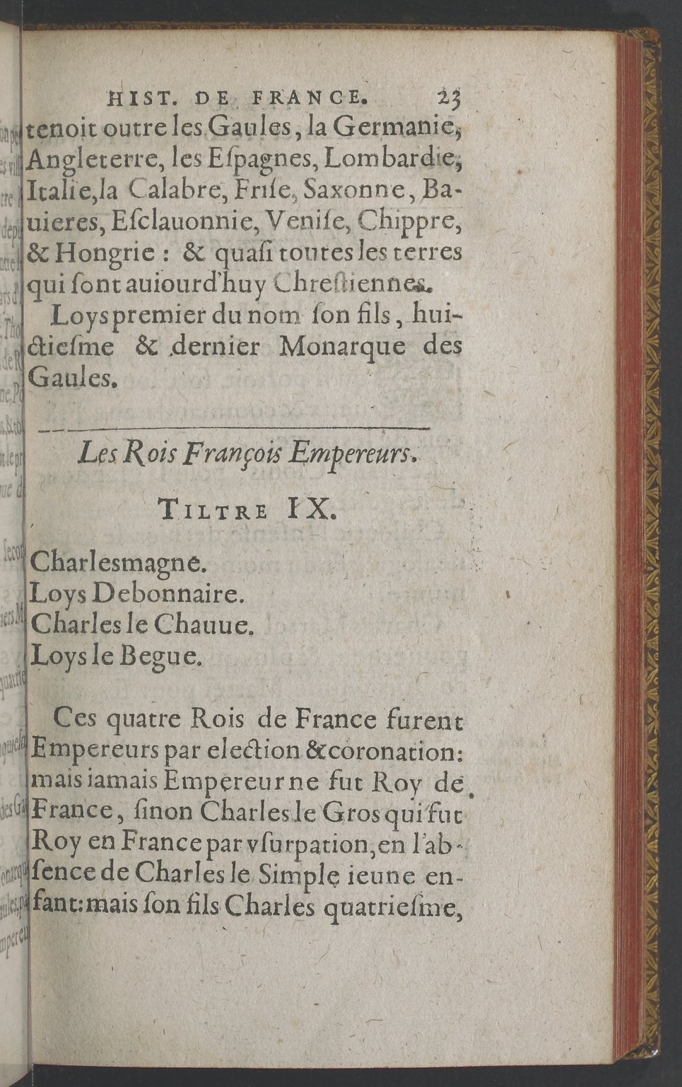 1603 - Galiot Corrozet - Trésor des histoires de France - BnF Tolbiac