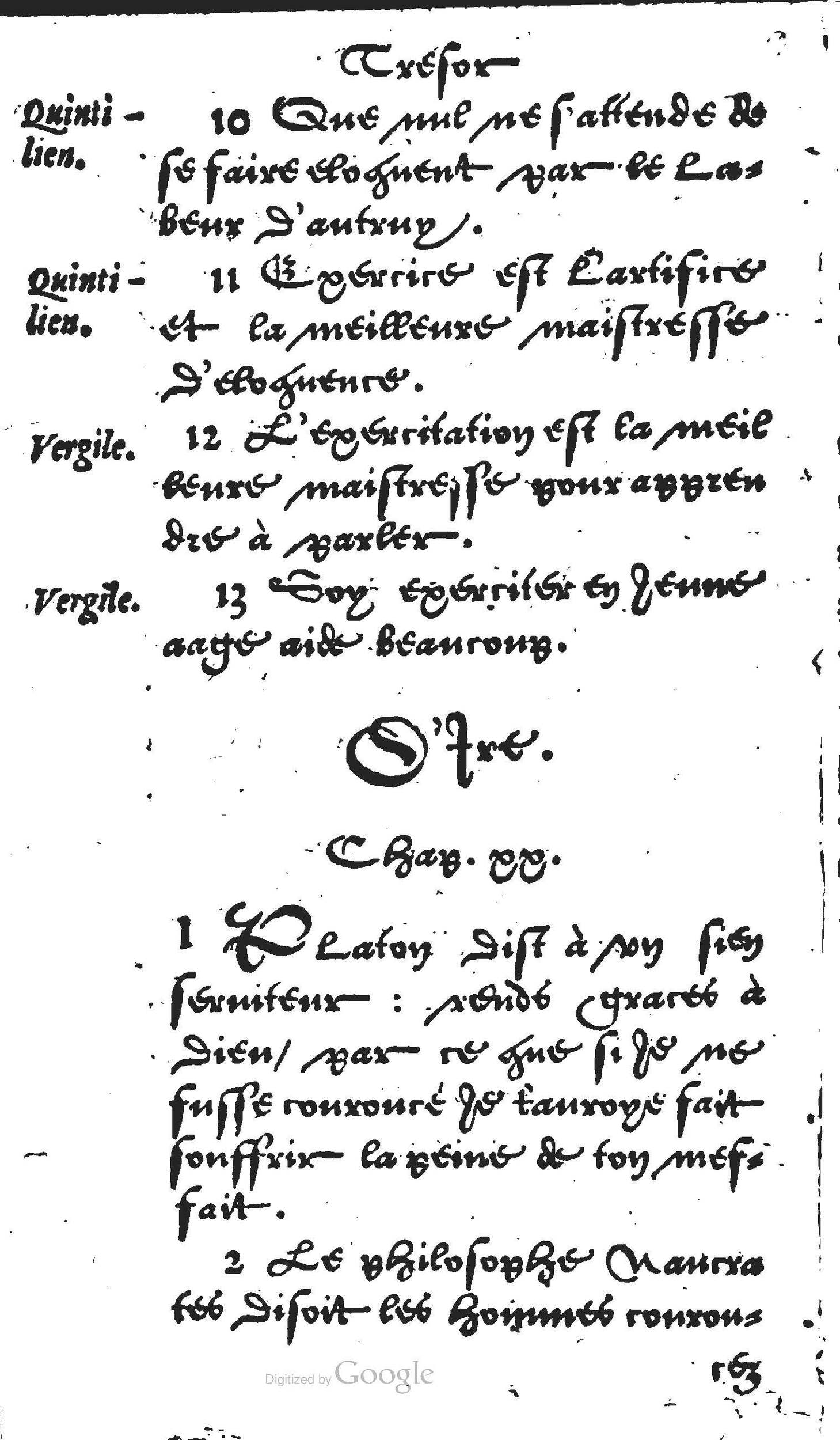 1560 - Jean Bellère - Trésor de vertu - Det Kongelige Bibliotek 1560 - Jean Bellère - Trésor de vertu - Det Kongelige Bibliotek