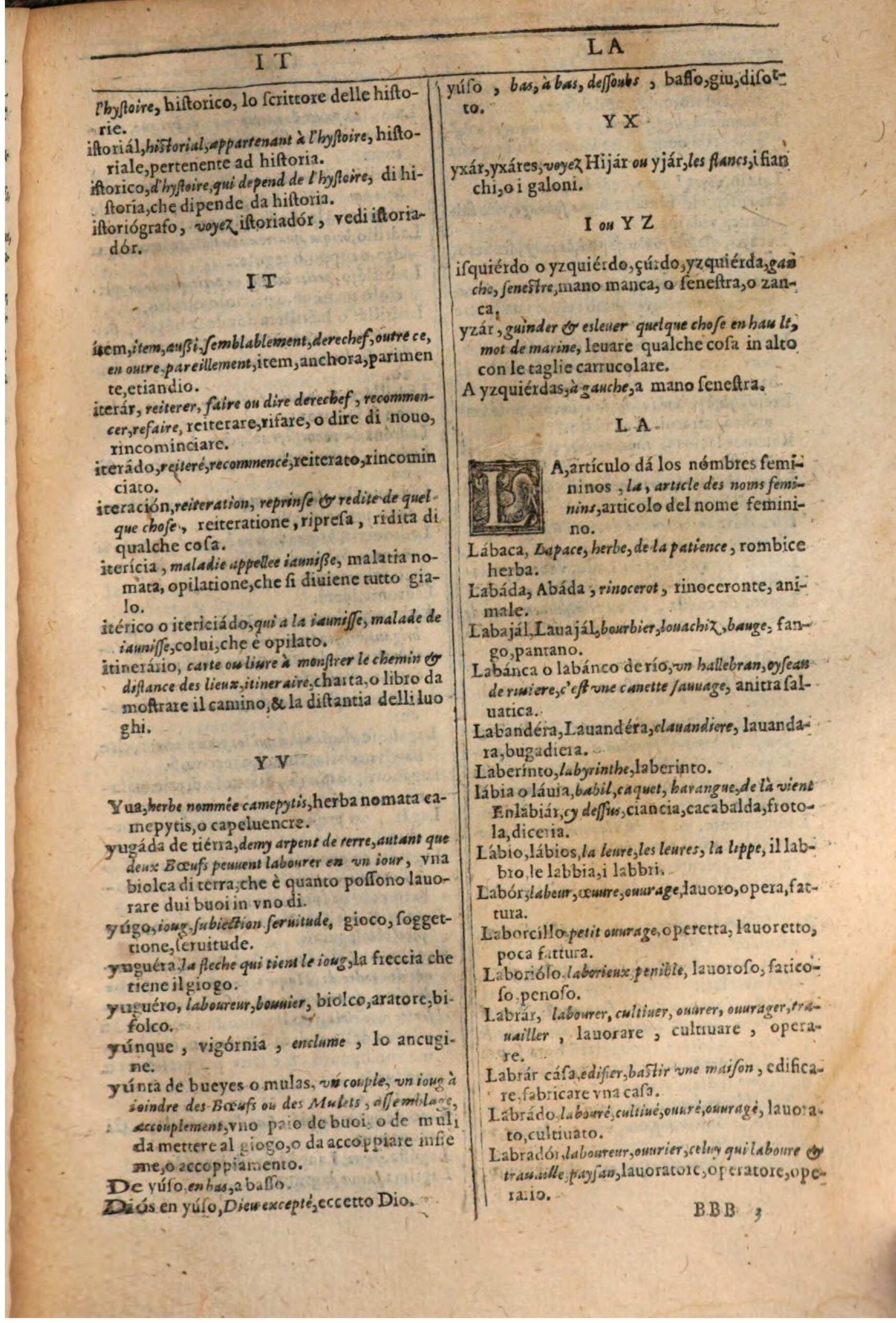 1609 - Philippe Albert et Alexandre Pernet - Trésor des trois langues française, italienne et espagnole (Première partie) - BSB Munich 1609 - Philippe Albert et Alexandre Pernet - Trésor des trois langues française, italienne et espagnole (Première partie) - BSB Munich