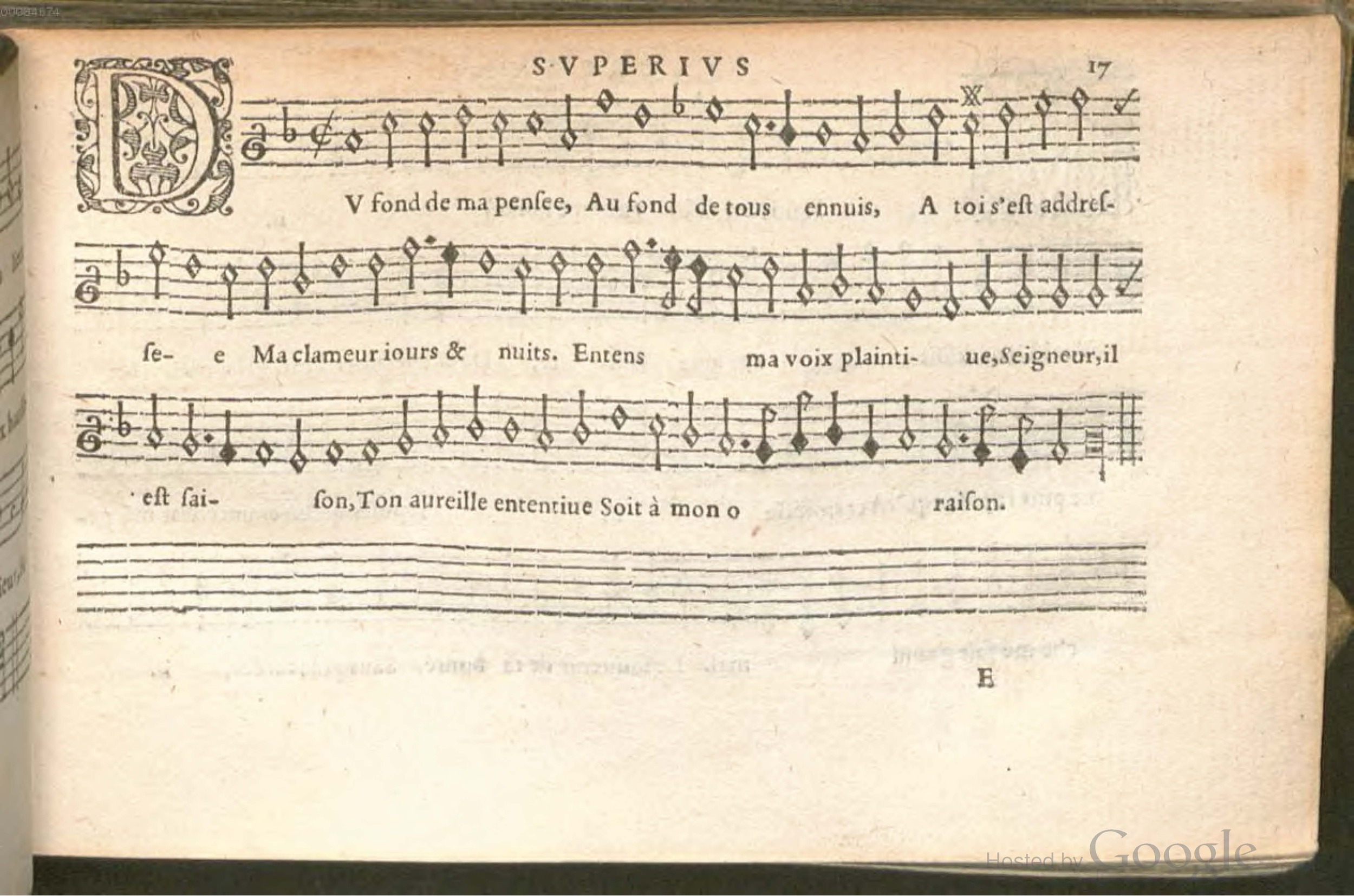 1576 - [Pierre de Saint-André] - Trésor de musique d’Orlande de Lassus Superius - BSB Munich
