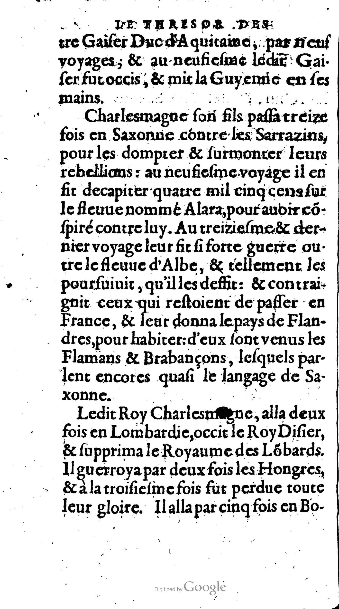 1604 - Galiot Corrozet - Trésor des histoires de France - BNC Florence
