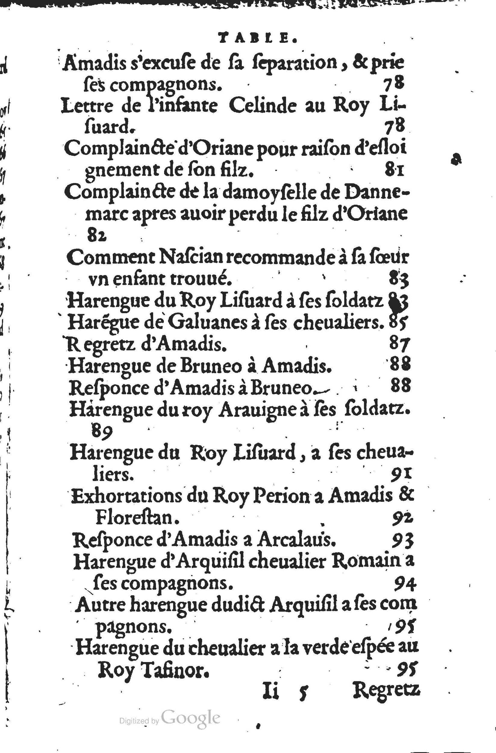 1560 - Jean d’Ogerolles et Gabriel Cotier Lyon - Trésor des Amadis - BSB Munich