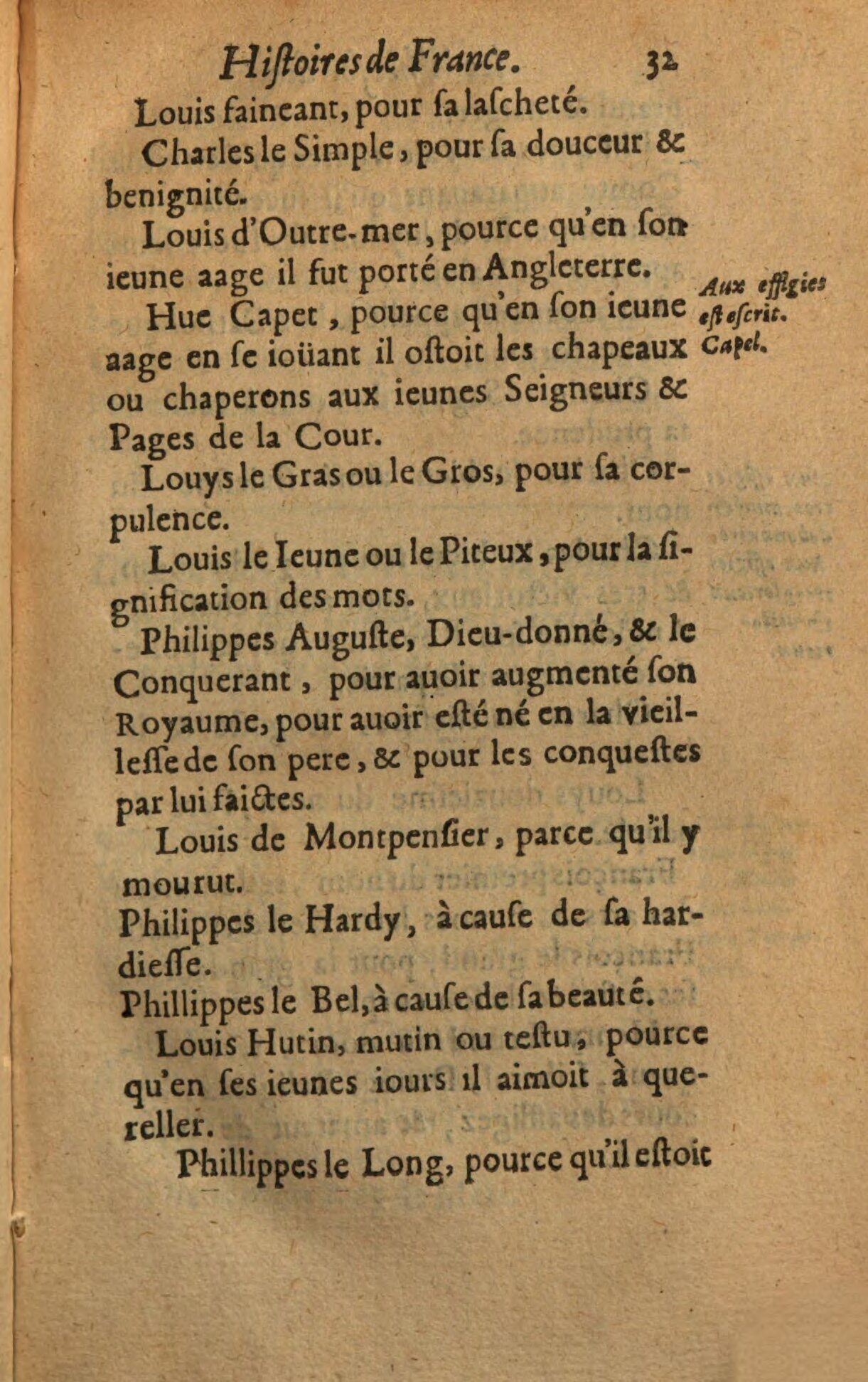 1639 - Jean Corrozet - Trésor des histoires de France - BSB Munich