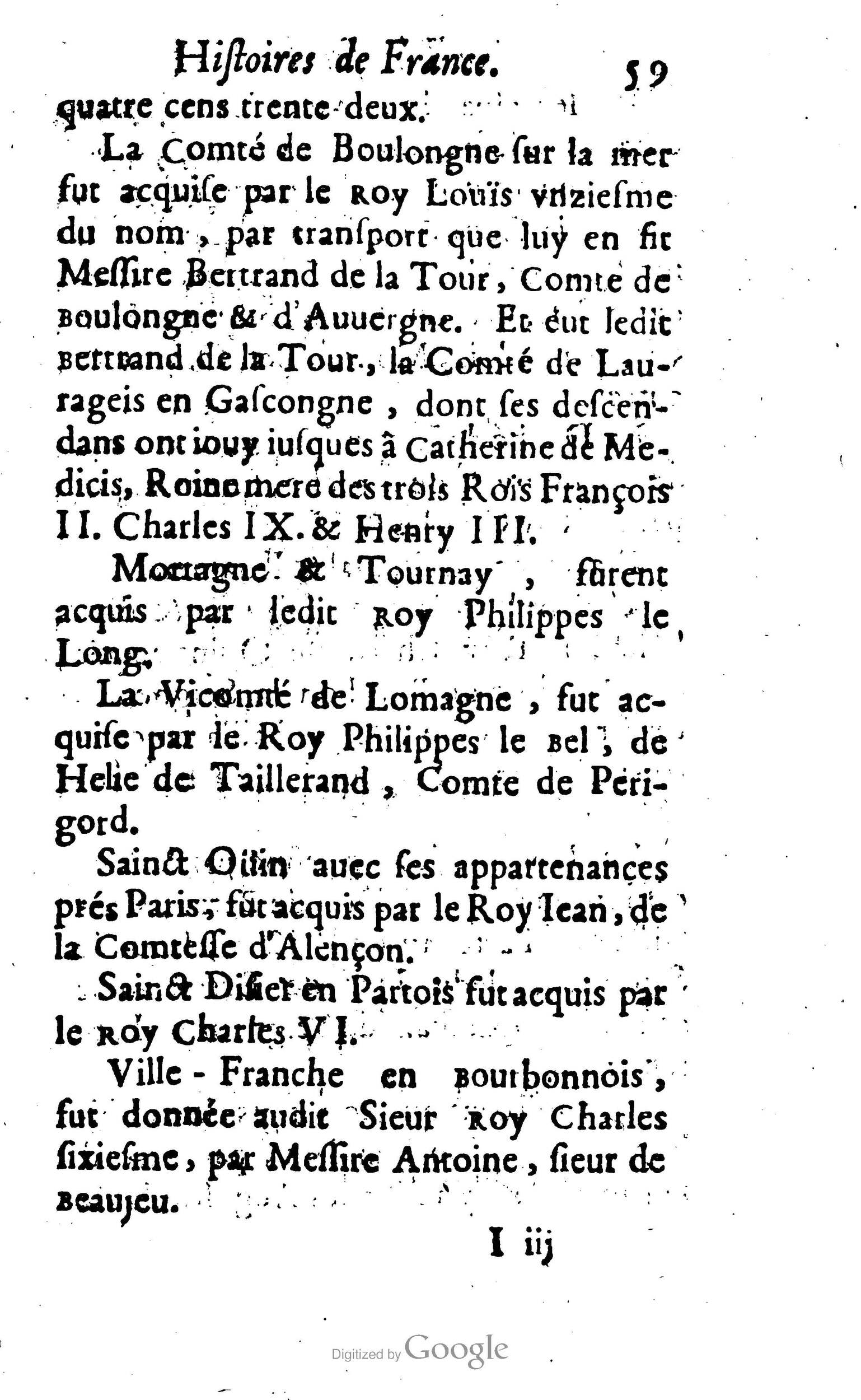 1638 - Jean Corrozet - Trésor des histoires de France - BM Lyon