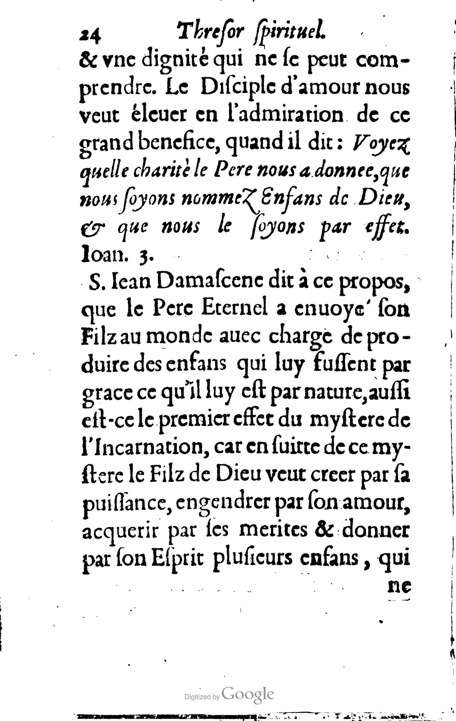1633 - François Waudré - Trésor spirituel contenant les excellences du christianisme - BM Lyon