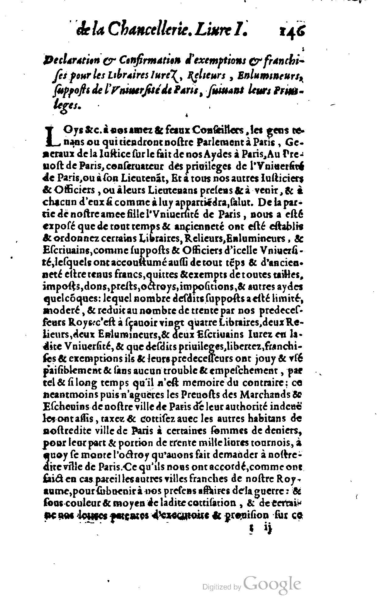 1614 - Jean Richer - Trésor du nouveau style et protocole de la chancellerie de France - BSB Munich