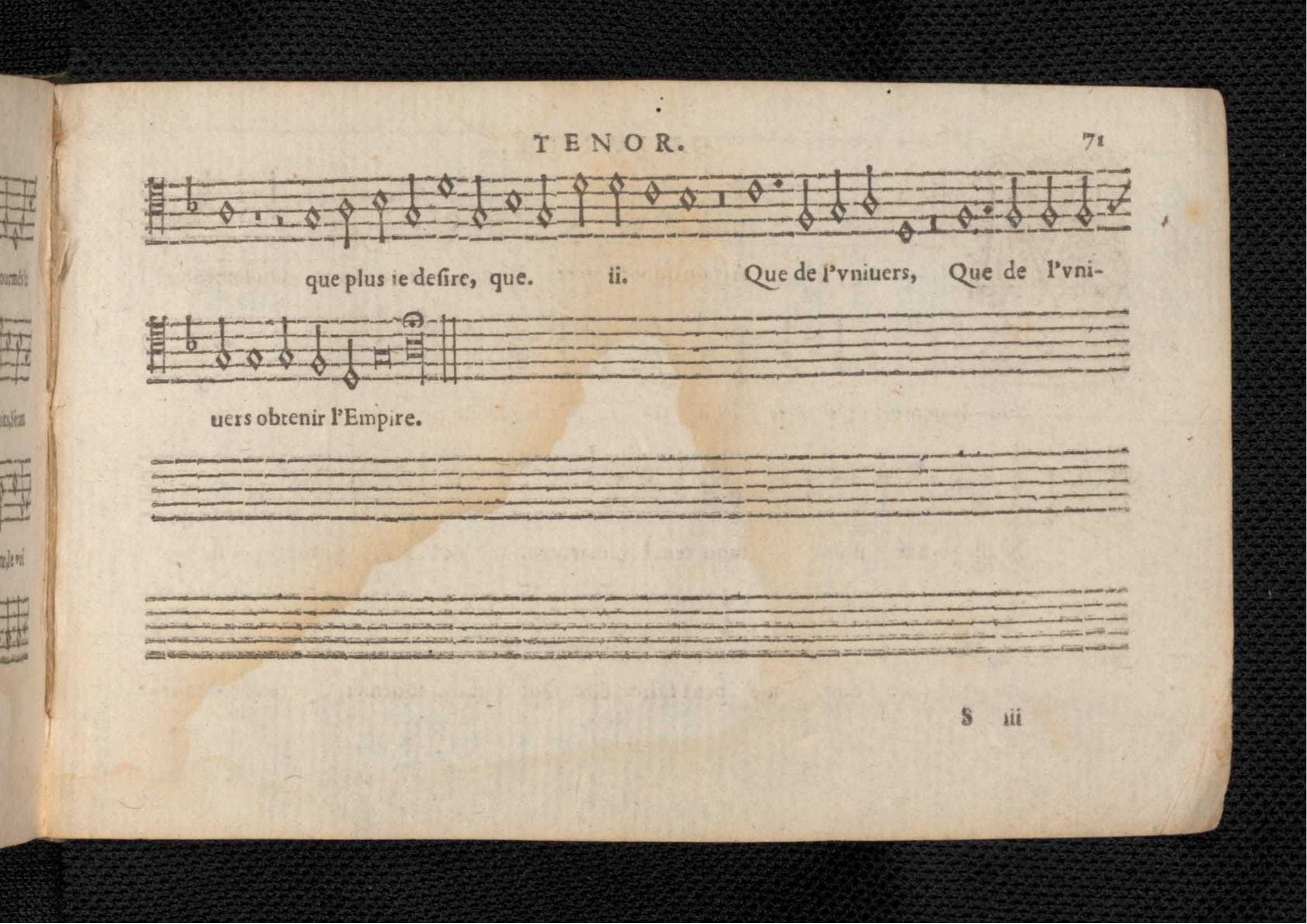 1576 - [Pierre de Saint-André] - Trésor de musique d’Orlande de Lassus Tenor - KBR Bruxelles