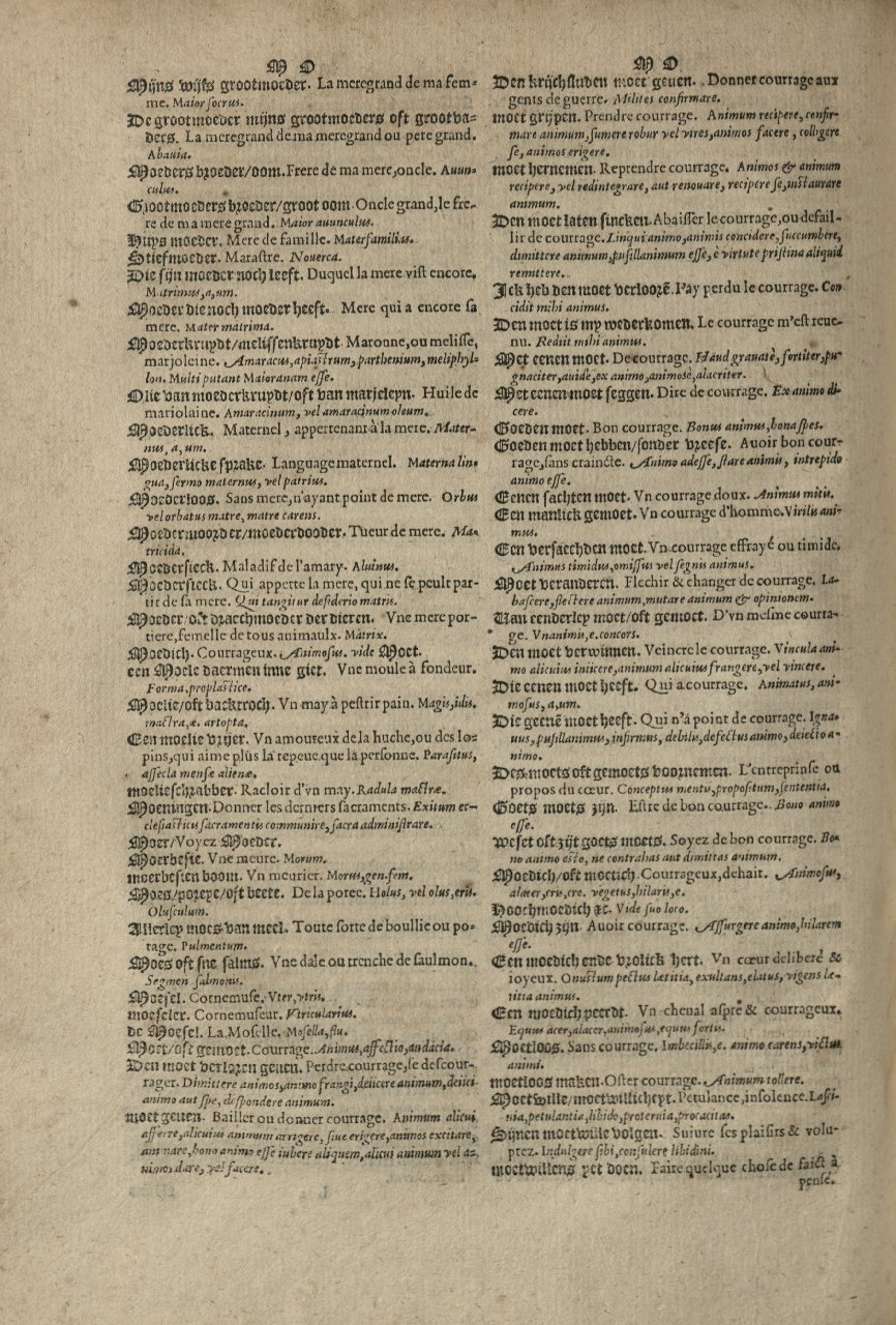 1573 - Christophe Plantin - Trésor du langage bas-allemand - Greifswald