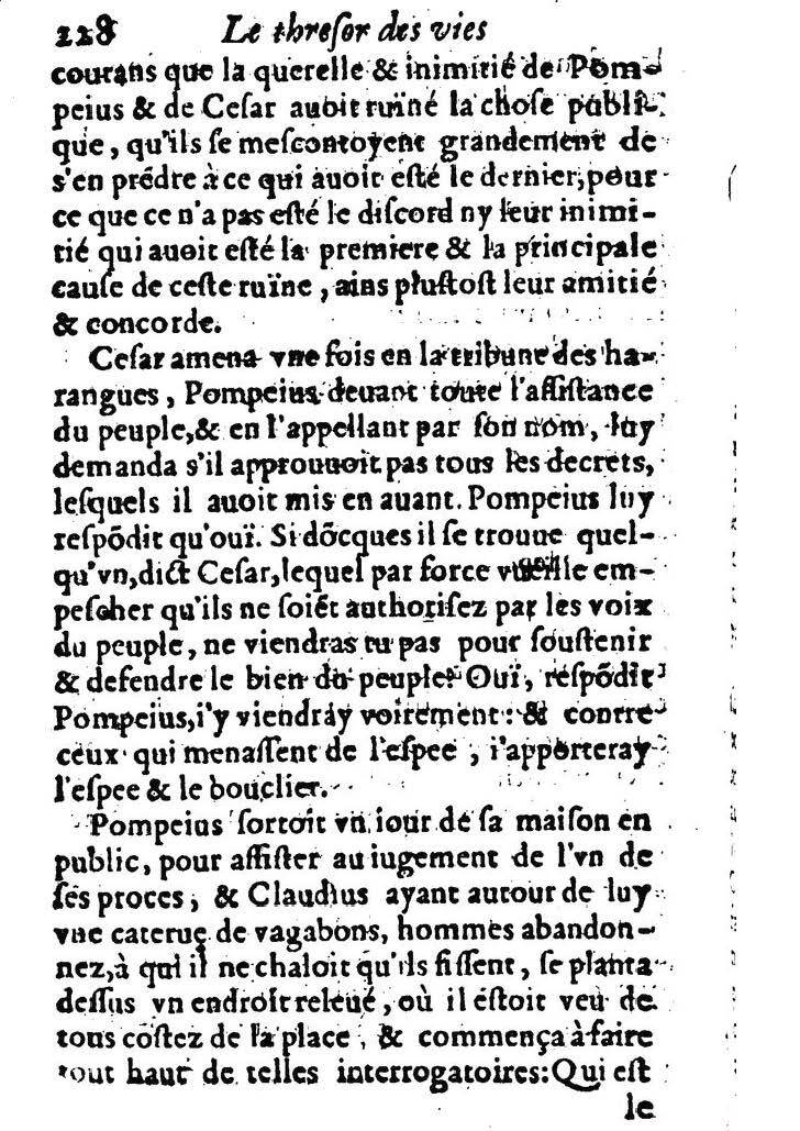 1611 - Pierre Rigaud - Trésor des vies de Plutarque - BM Lyon