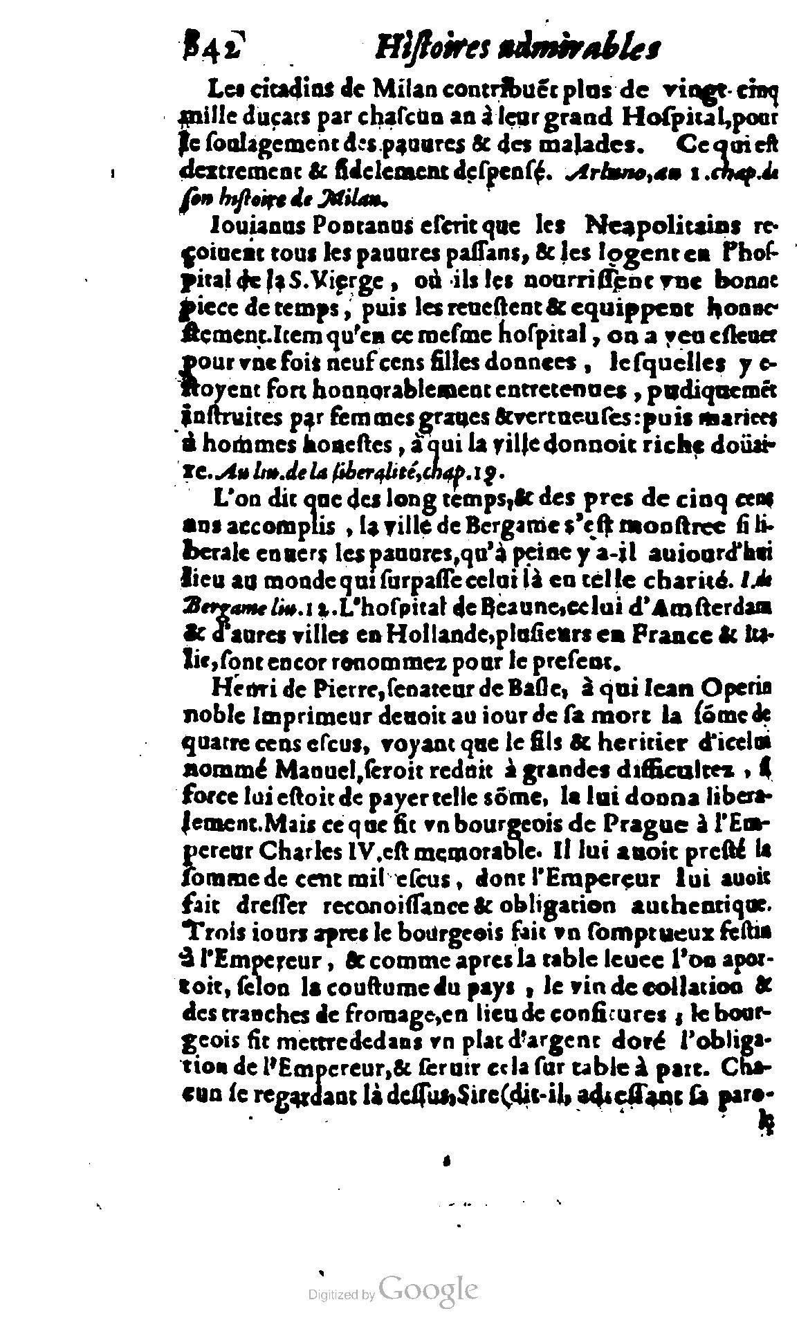 1620 - Samuel Crespin - Trésor d’histoires admirables et mémorables - BCU Lausanne