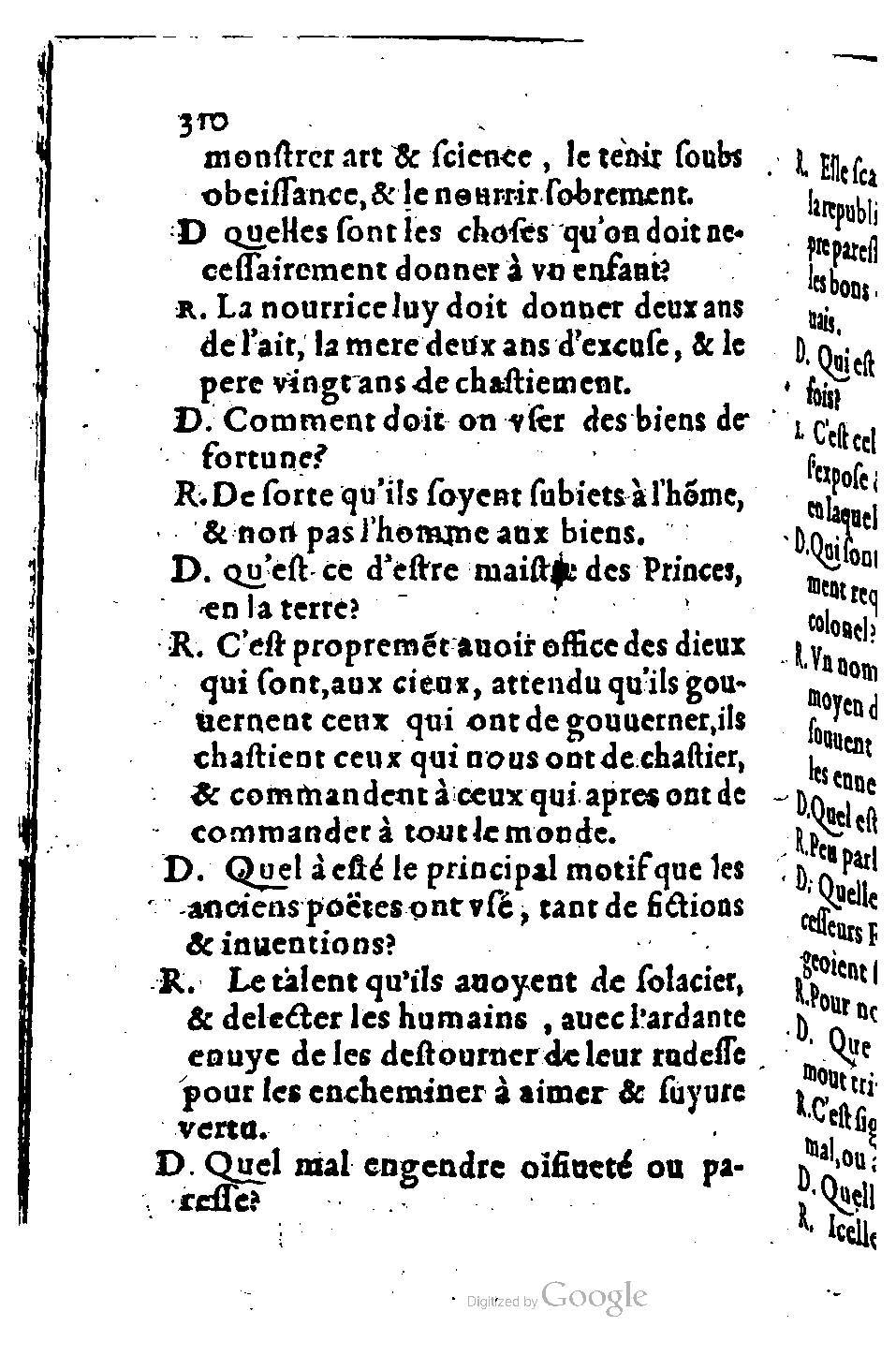 1582 - Nicolas Bonfons - Trésor des sentences dorées - BM Lyon