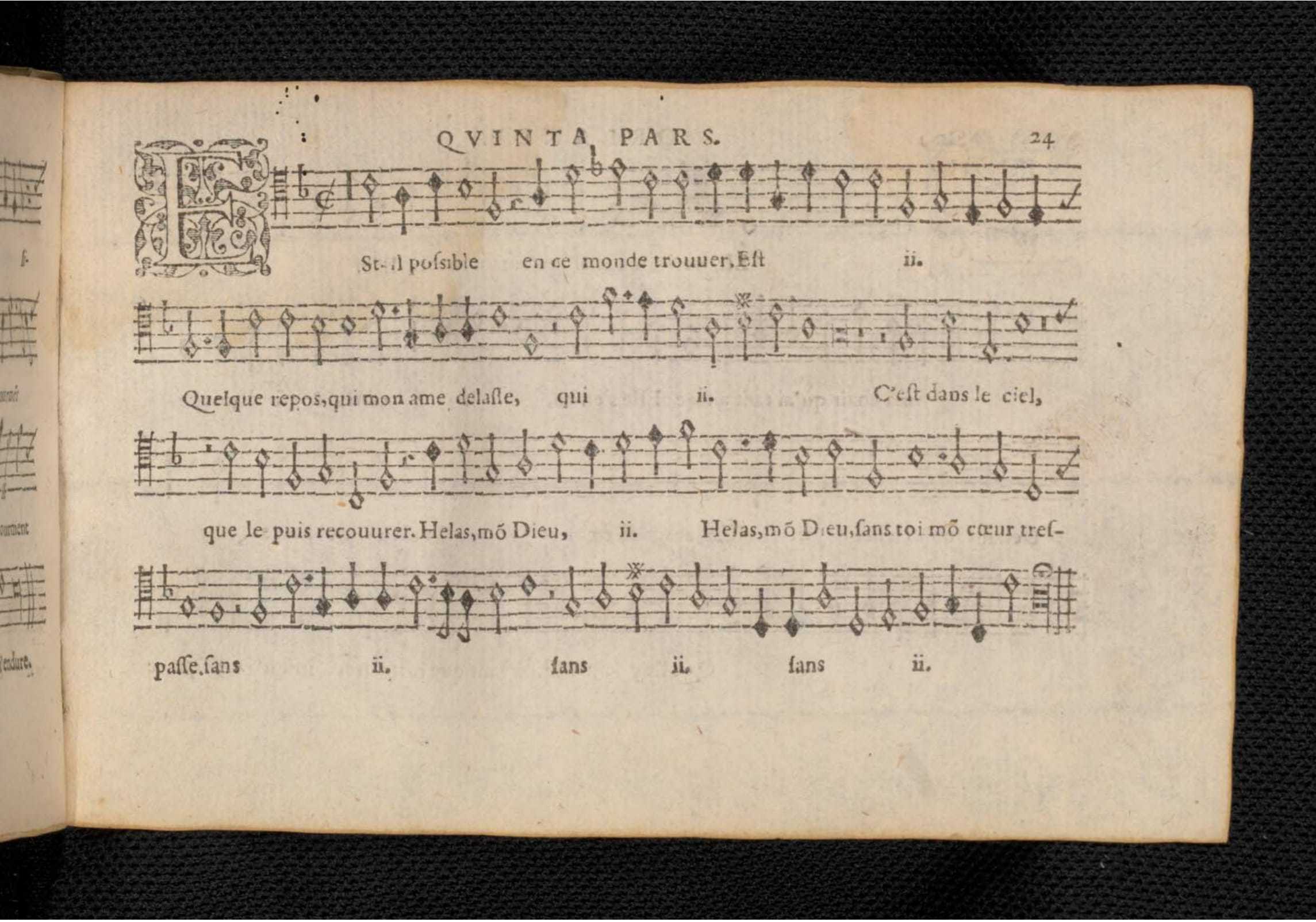 1576 - [Pierre de Saint-André] - Trésor de musique d’Orlande de Lassus Quinta et Sexta pars - KBR Bruxelles