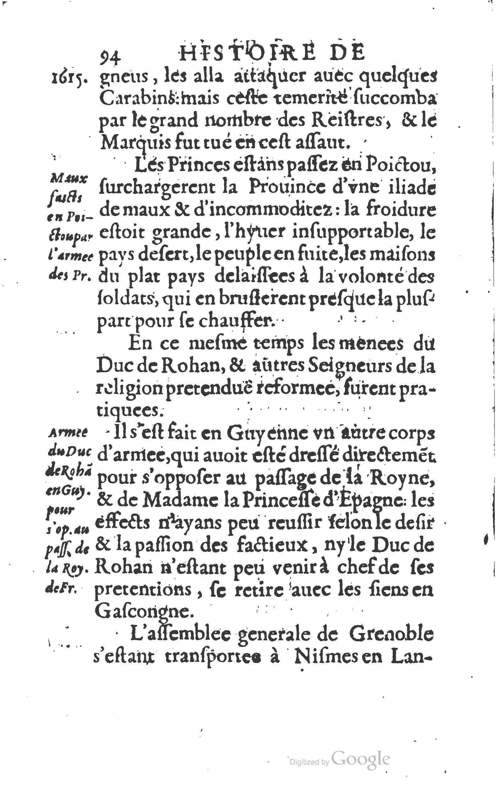 1624 - Joseph Bouillerot - Trésor de l’histoire générale de notre temps - BM Lyon
