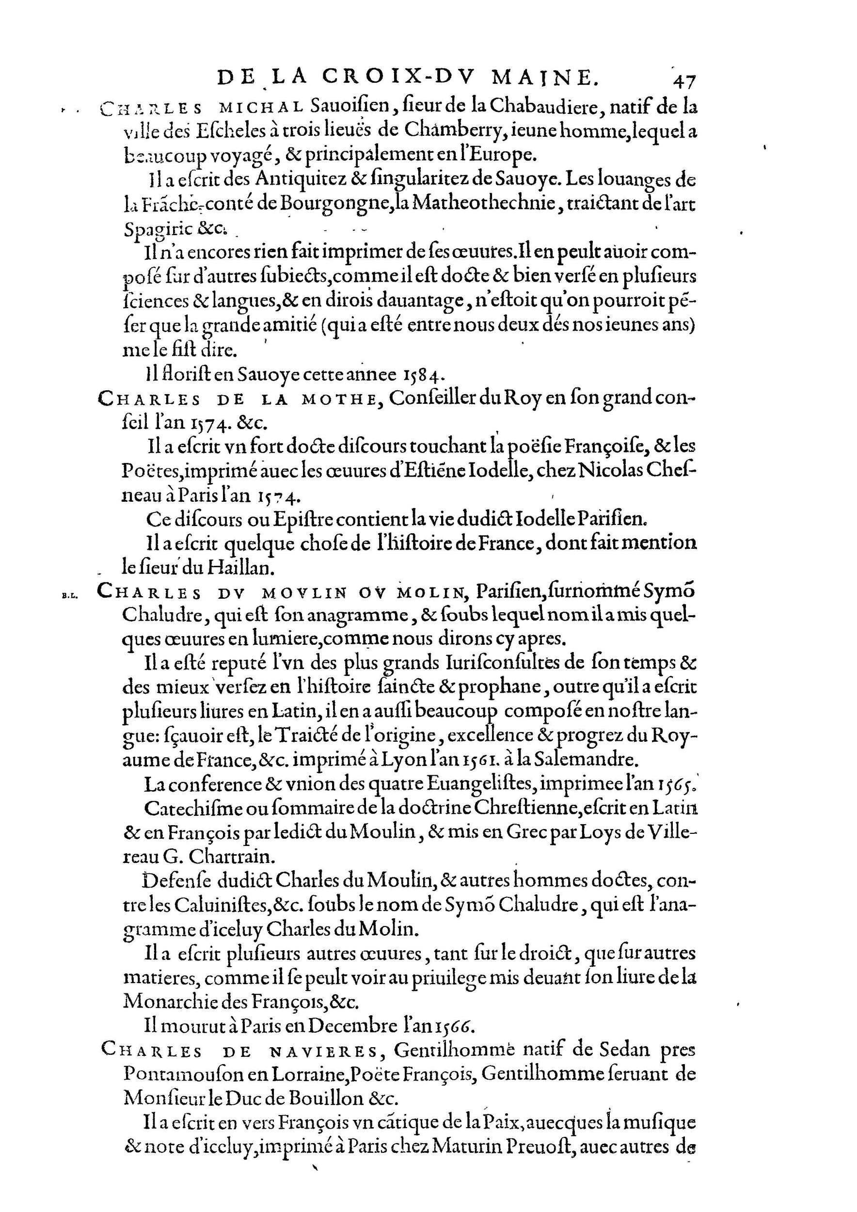 1584 - Abel L&#039;Angelier - Bibliothèques françaises - BnF