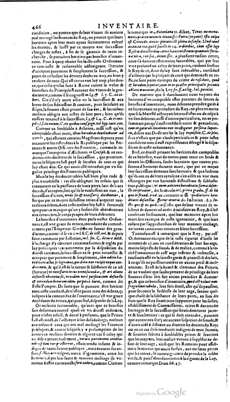 1629 - Veuve Nicolas Buon - Trésor du droit français (21754 T. 2) - BM Lyon