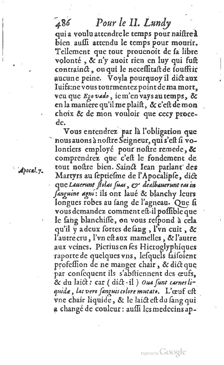 1607 - Nicolas Du Fossé - Trésor quadragésimal - T 01 - BM Lyon